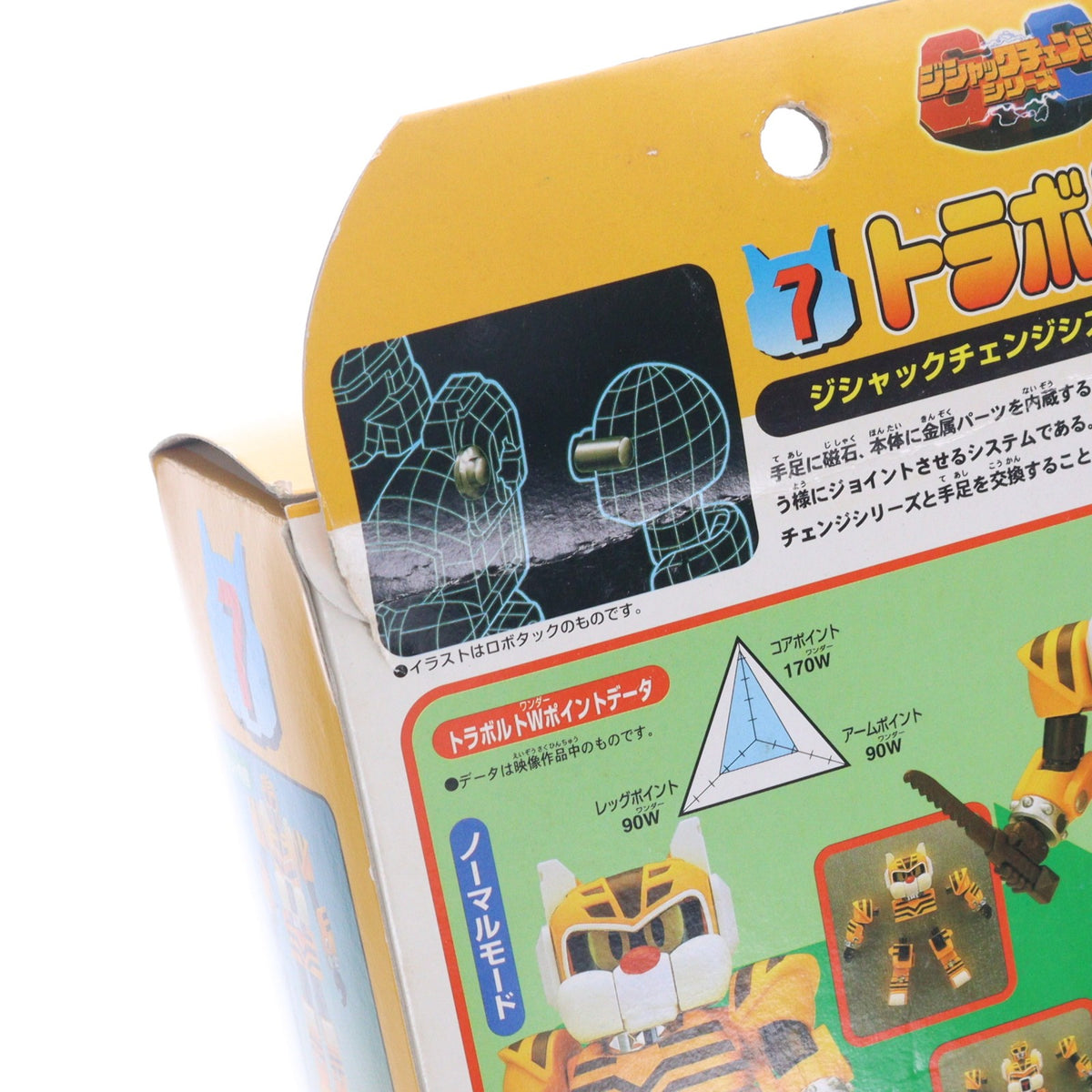 【中古即納】[TOY] ジシャックチェンジシリーズ No.7 トラボルト テツワン探偵 ロボタック 完成トイ バンダイ(19980430)