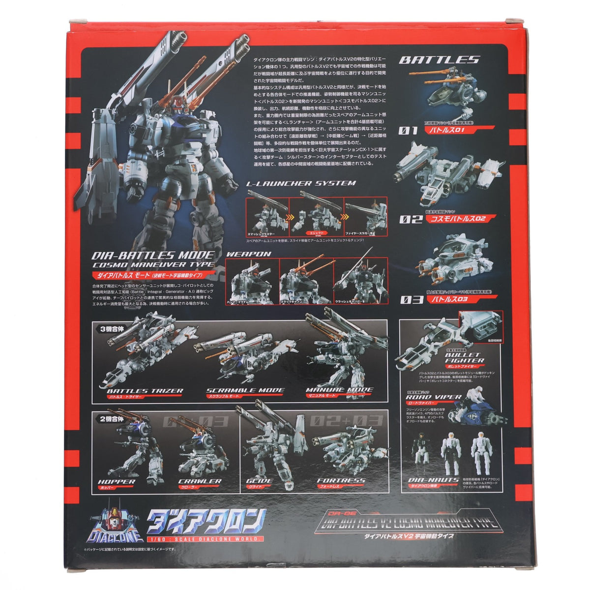【中古即納】[TOY] ダイアクロン DA-06 ダイアバトルスV2 宇宙機動タイプ 完成トイ タカラトミー(20170331)