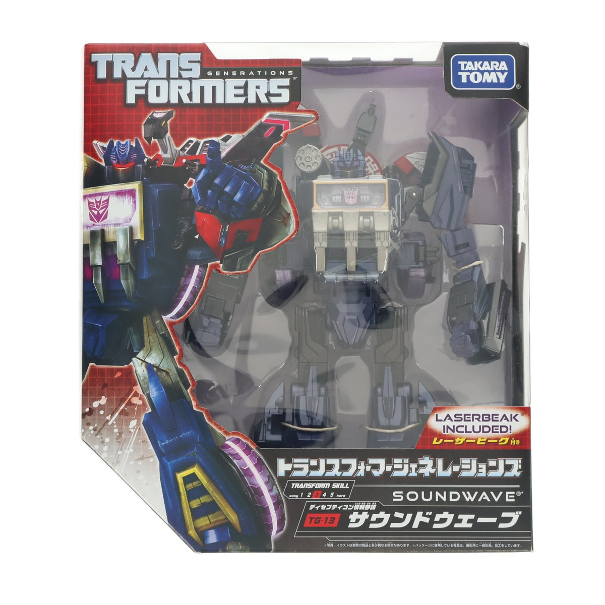 【中古即納】[TOY] トランスフォーマー ジェネレーションズ TG-13 サウンドウェーブ&レーザービーク 完成トイ タカラトミー(20130323)