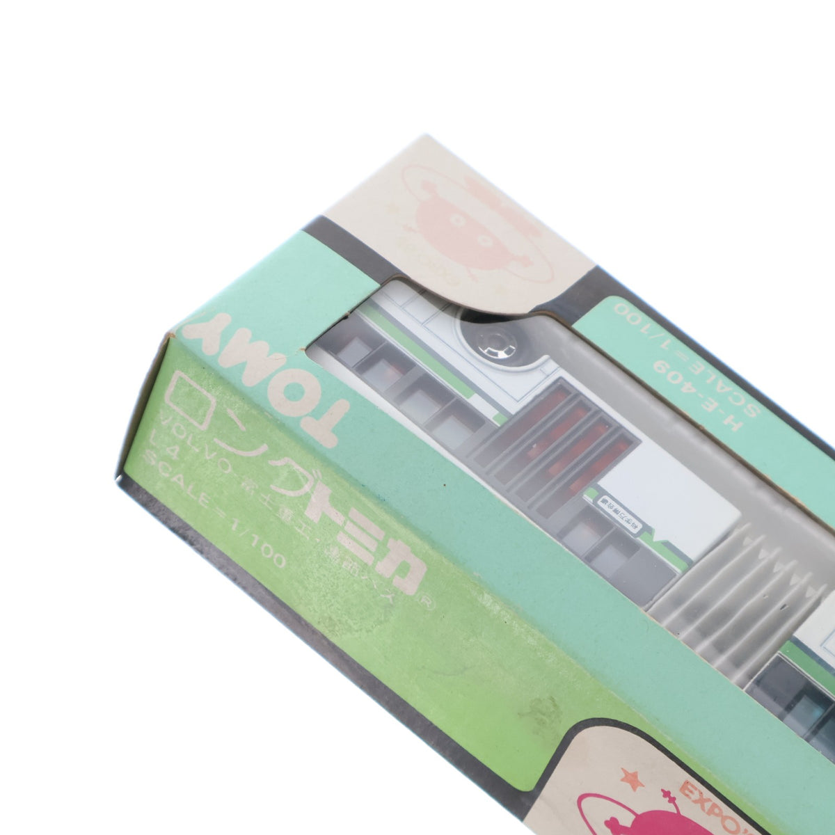 【中古即納】[MDL] つくば万博会場限定 ロングトミカ L4 H-E-409 1/100 VOLVO-富士重工・連節バス 科学万博会場(ホワイト×グリーン/日本製) 完成品 ミニカー トミー(19850317)