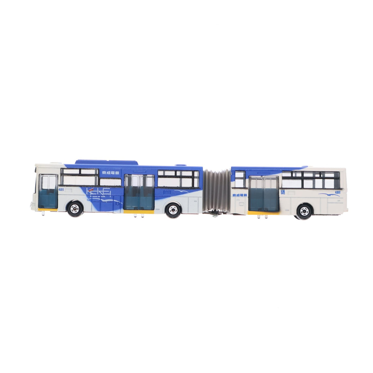 【中古即納】[MDL] 1/80 京成電鉄 VOLVO-富士重工 連節バス(ホワイト×ブルー) 日本初連節バス運行記念 完成品 ミニカー 京成電鉄(19991231)