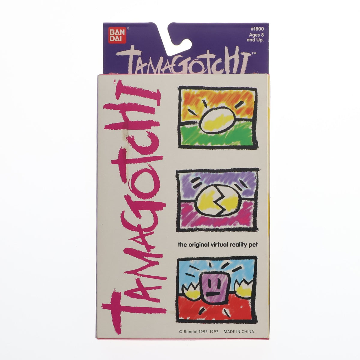 【中古即納】[TOY] たまごっち(ホワイト×ブルー) 英語版 完成トイ バンダイ(19970601)