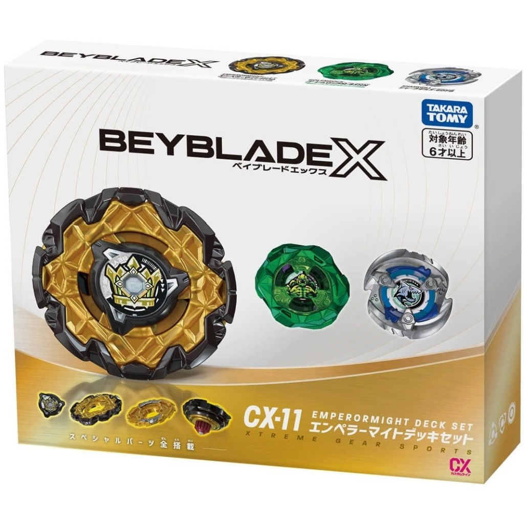 【中古即納】[TOY] CX-11 エンペラーマイトデッキセット BEYBLADE X(ベイブレードエックス) 組立トイ タカラトミー(20251101)