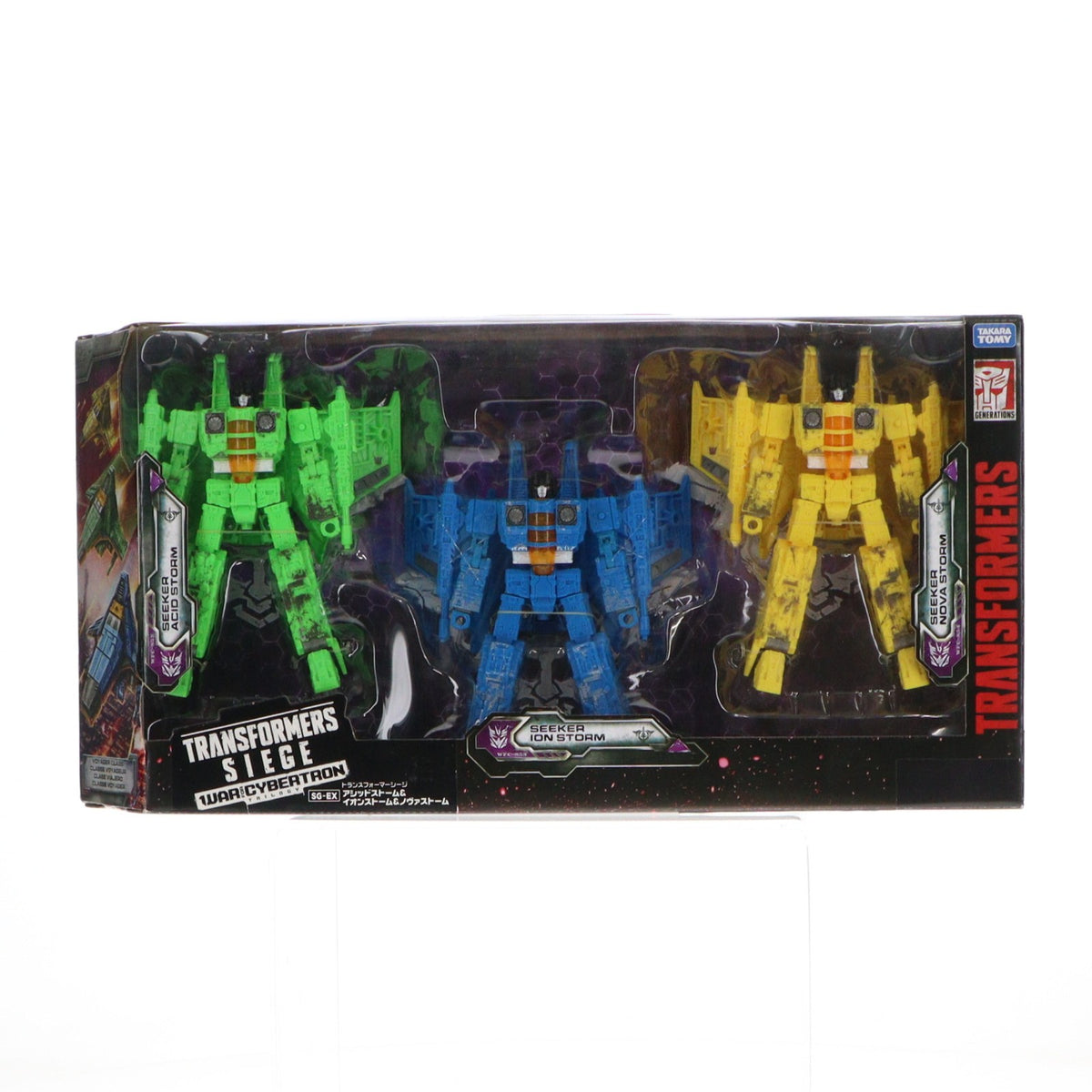 【中古即納】[TOY] タカラトミーモール限定 TFジェネレーションズ トランスフォーマー シージ SG-EX-03 アシッドストーム&イオンストーム&ノヴァストーム ウォーフォーサイバトロン 完成トイ タカラトミー(20210331)