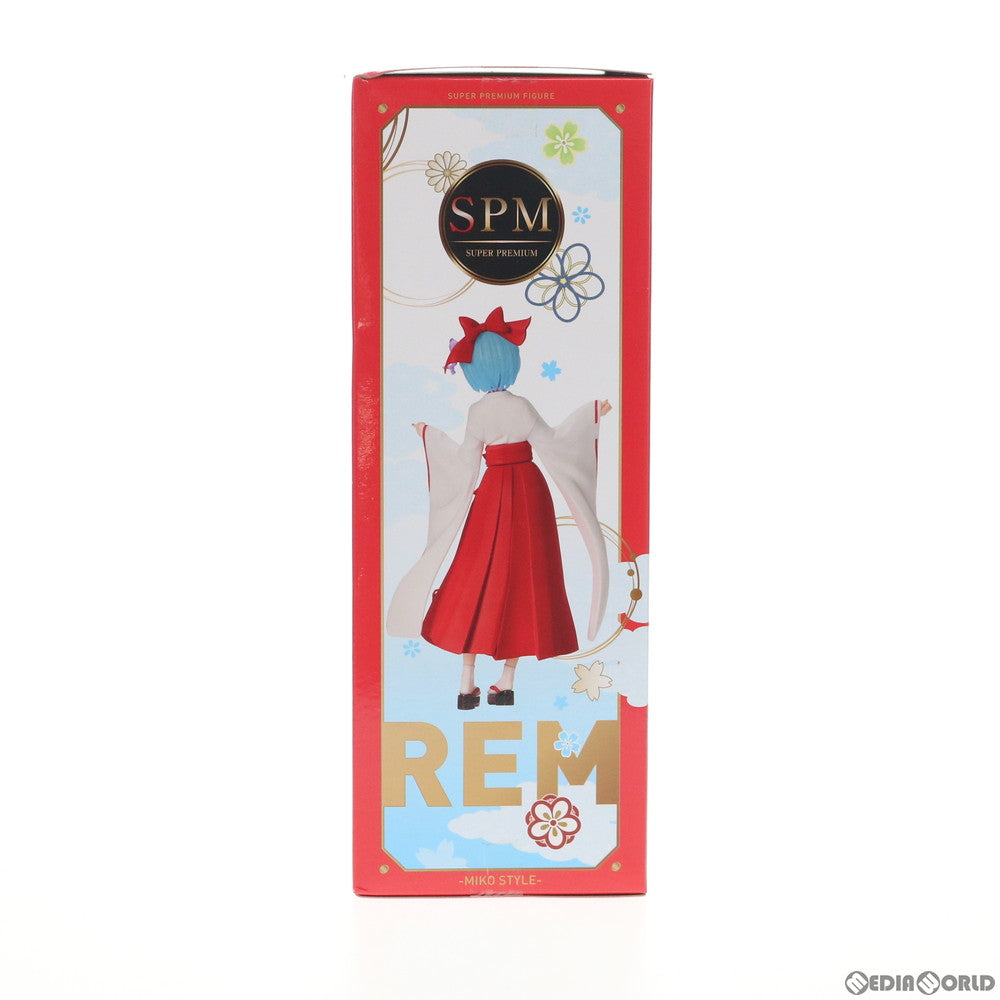 【中古即納】[FIG] レム -巫女-Style. Re:ゼロから始める異世界生活 スーパープレミアムフィギュア プライズ(1045082) セガ(20201231)