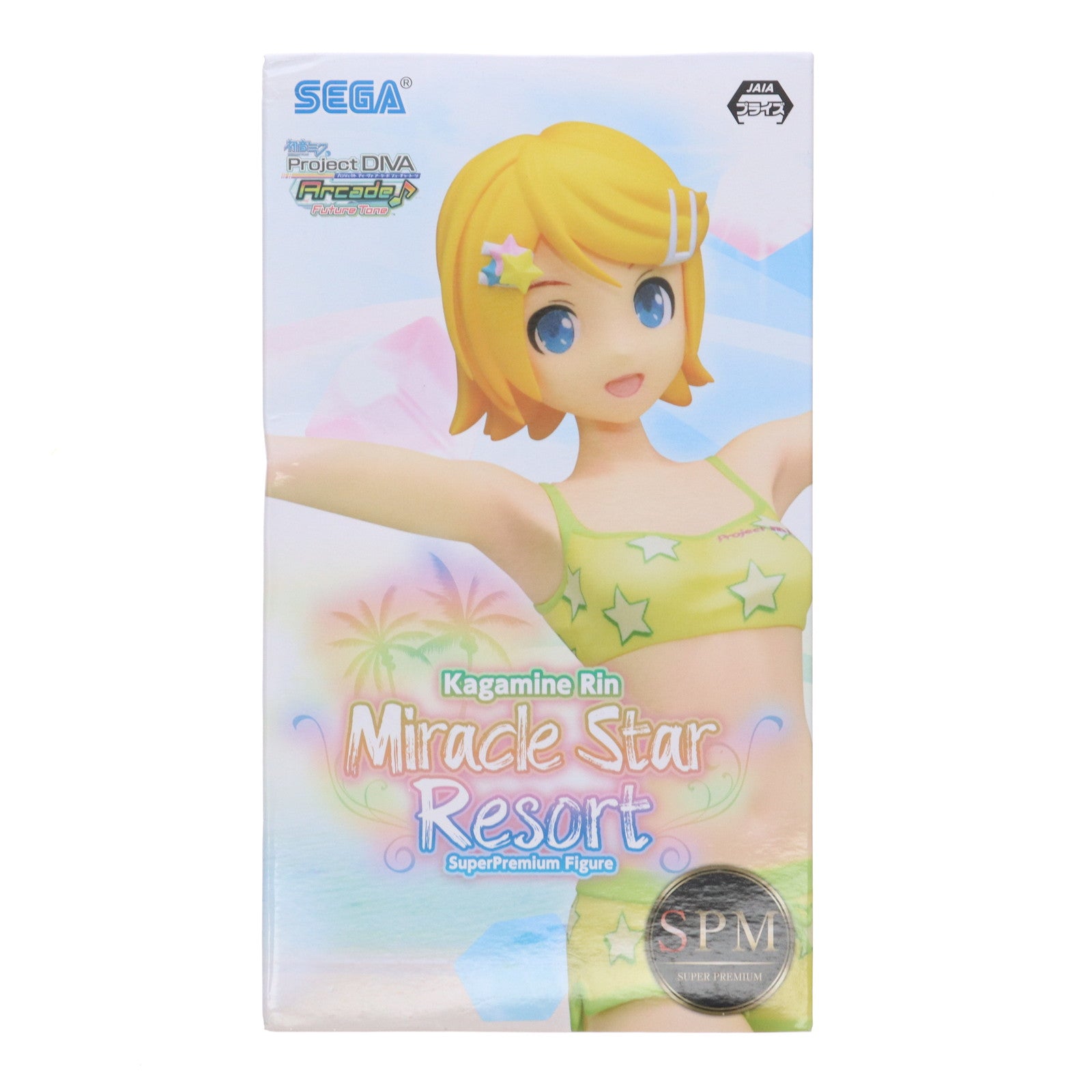 【中古即納】[FIG] 鏡音リン ミラクルスターリゾート 初音ミク Project DIVA Arcade Future Tone スーパープレミアムフィギュア プライズ(1033373) セガ(20190810)