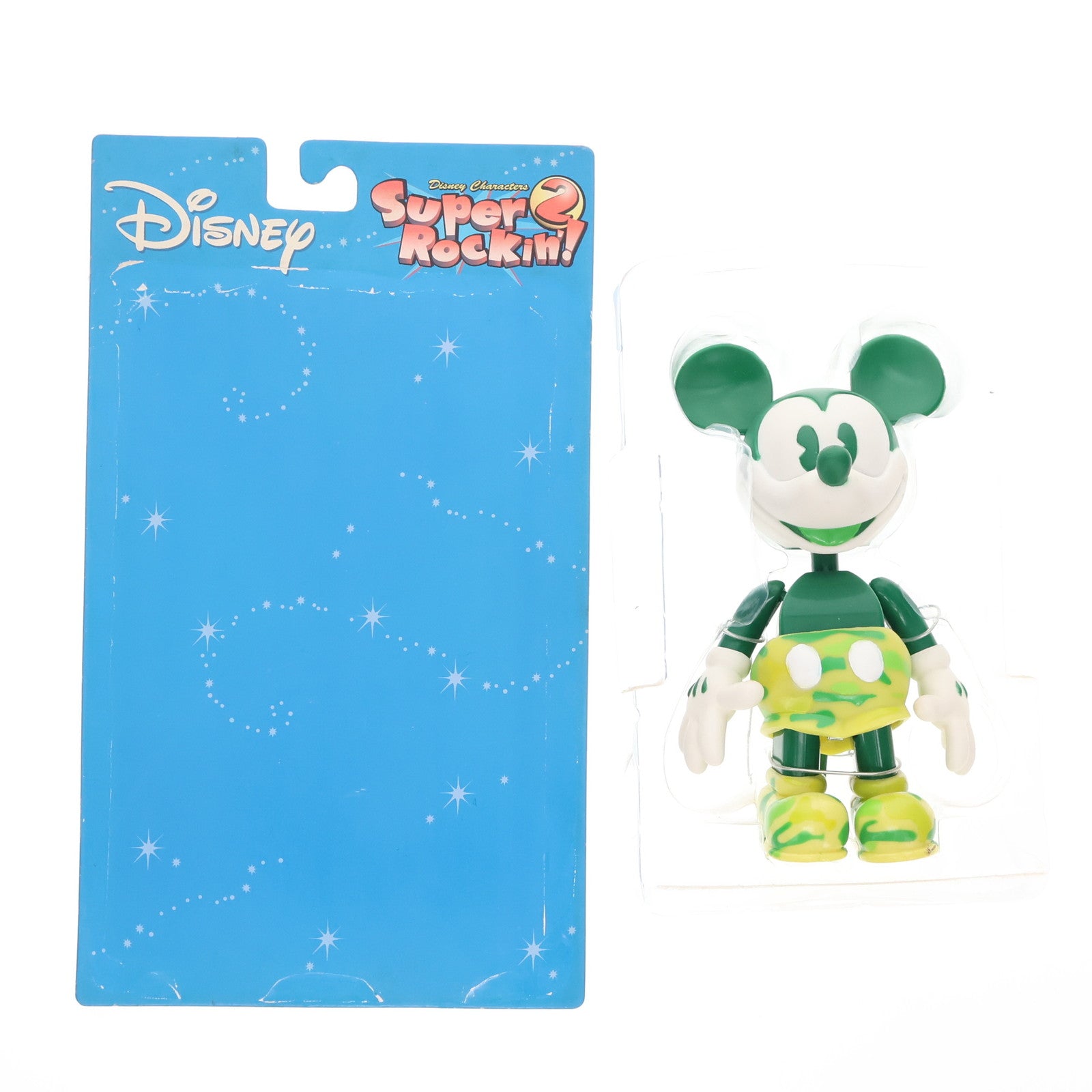 【中古即納】[FIG] ミッキー(グリーン迷彩) ディズニー スーパーロッキン Super Rockin'2 シリーズ5 No.37 フィギュア プライズ セガ(20041130)