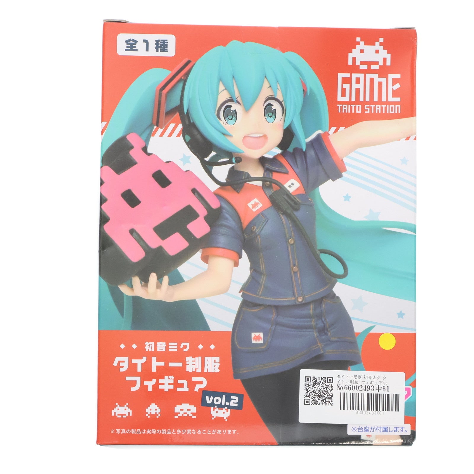 【中古即納】[FIG] タイトー限定 初音ミク タイトー制服 フィギュアvol.2 キャラクター・ボーカル・シリーズ01 初音ミク×スペースインベーダー プライズ タイトー(20190405)