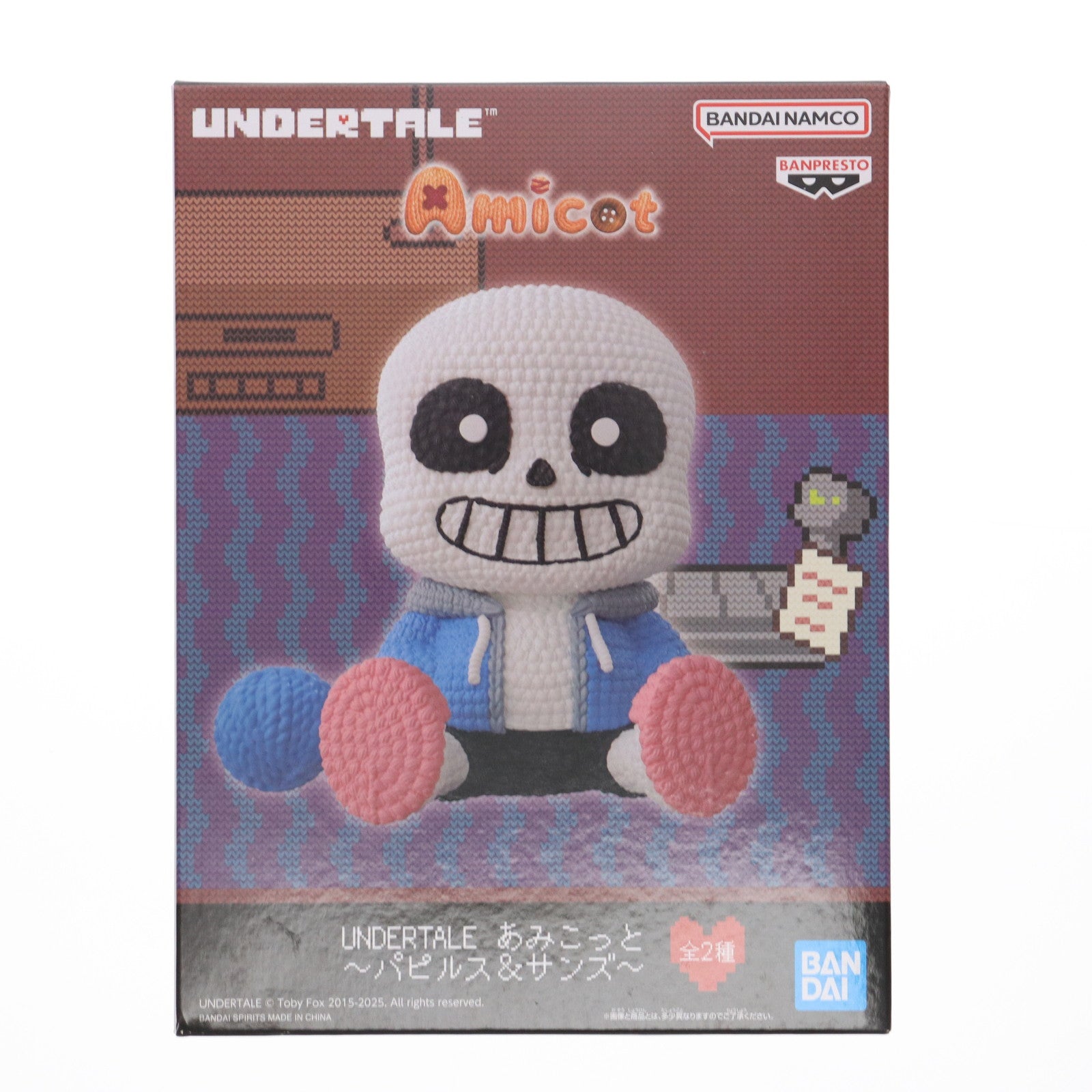 【中古即納】[FIG] サンズ UNDERTALE(アンダーテイル) あみこっと～パピルス&サンズ～ フィギュア プライズ(2732684) バンプレスト(20250805)