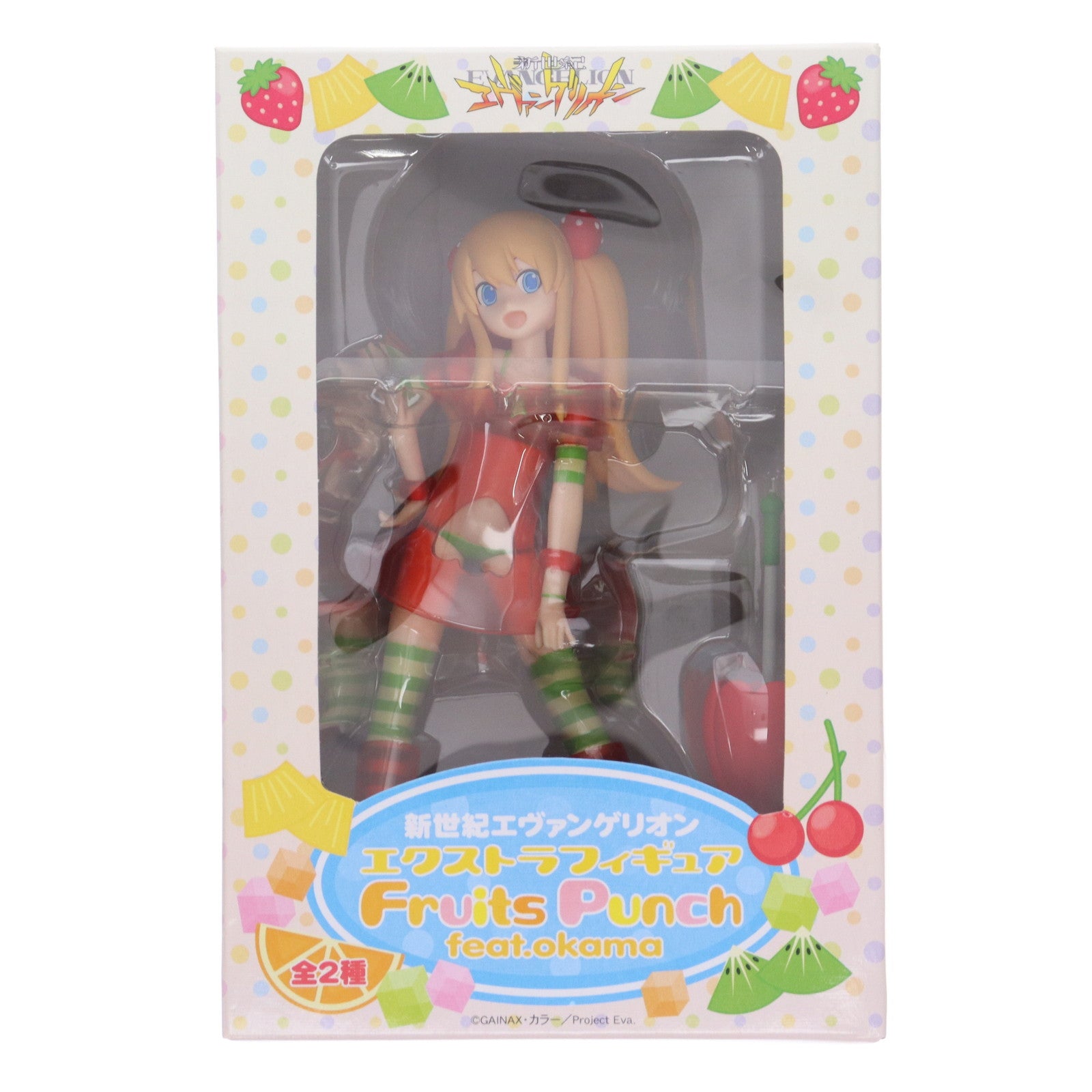 【中古即納】[FIG] 惣流・アスカ・ラングレー 新世紀エヴァンゲリオン エクストラフィギュア Fruits Punch feat.okama プライズ(21090) セガ(20101031)