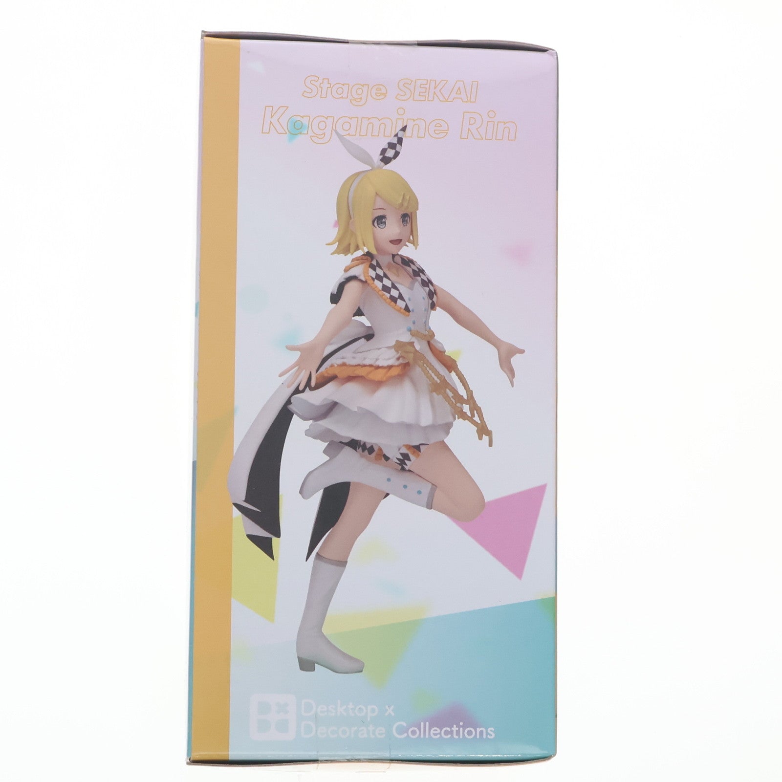 【中古即納】[FIG] 鏡音リン(かがみねりん) プロジェクトセカイ カラフルステージ! Feat.初音ミク Desktop×Decorate Collections『ステージのセカイの鏡音リン』 フィギュア プライズ(1119369) セガ(20250725)