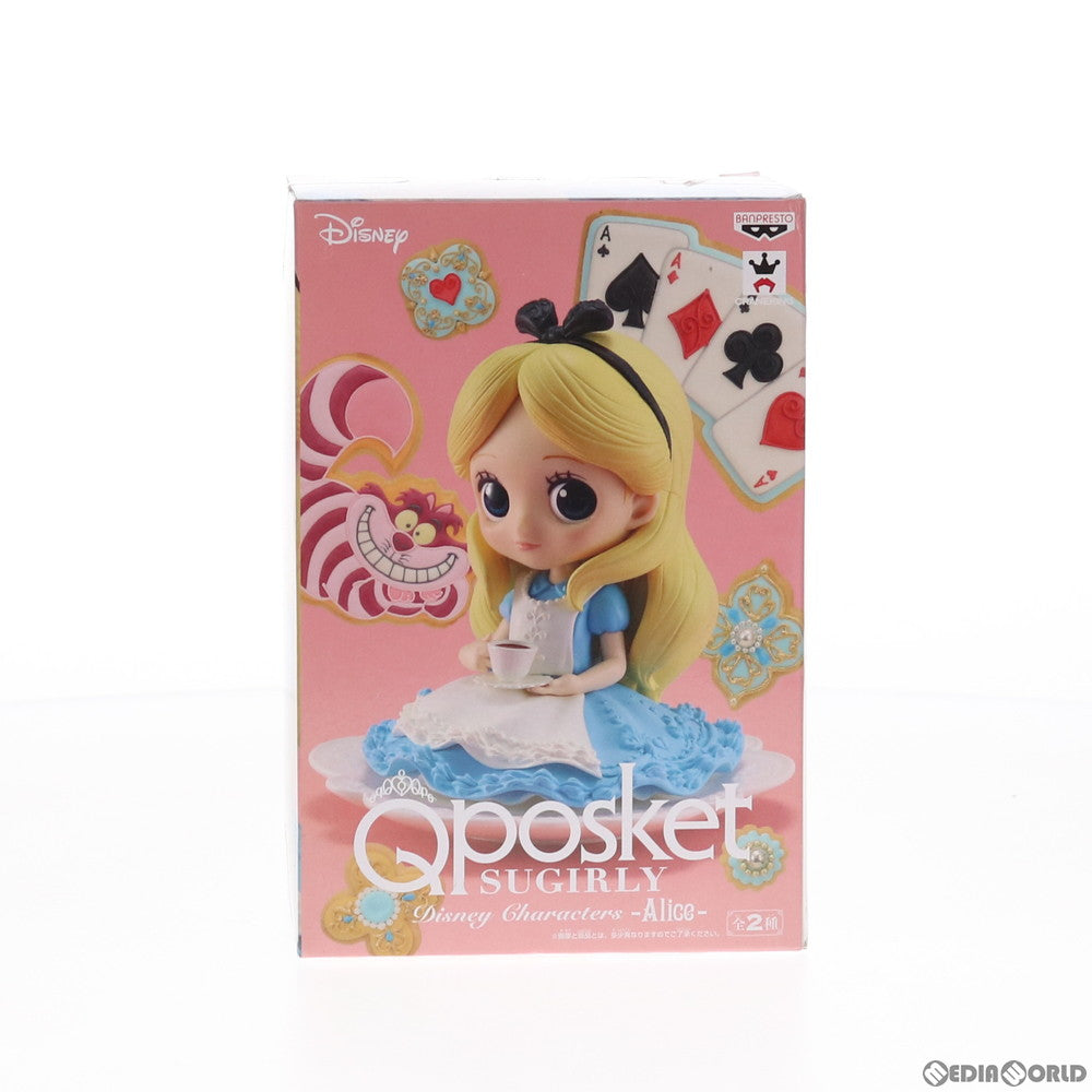 【中古即納】[FIG] アリス(ミルキーカラーver) Q posket SUGIRLY Disney Characters -Alice- 不思議の国のアリス フィギュア プライズ(38672) バンプレスト(20180920)