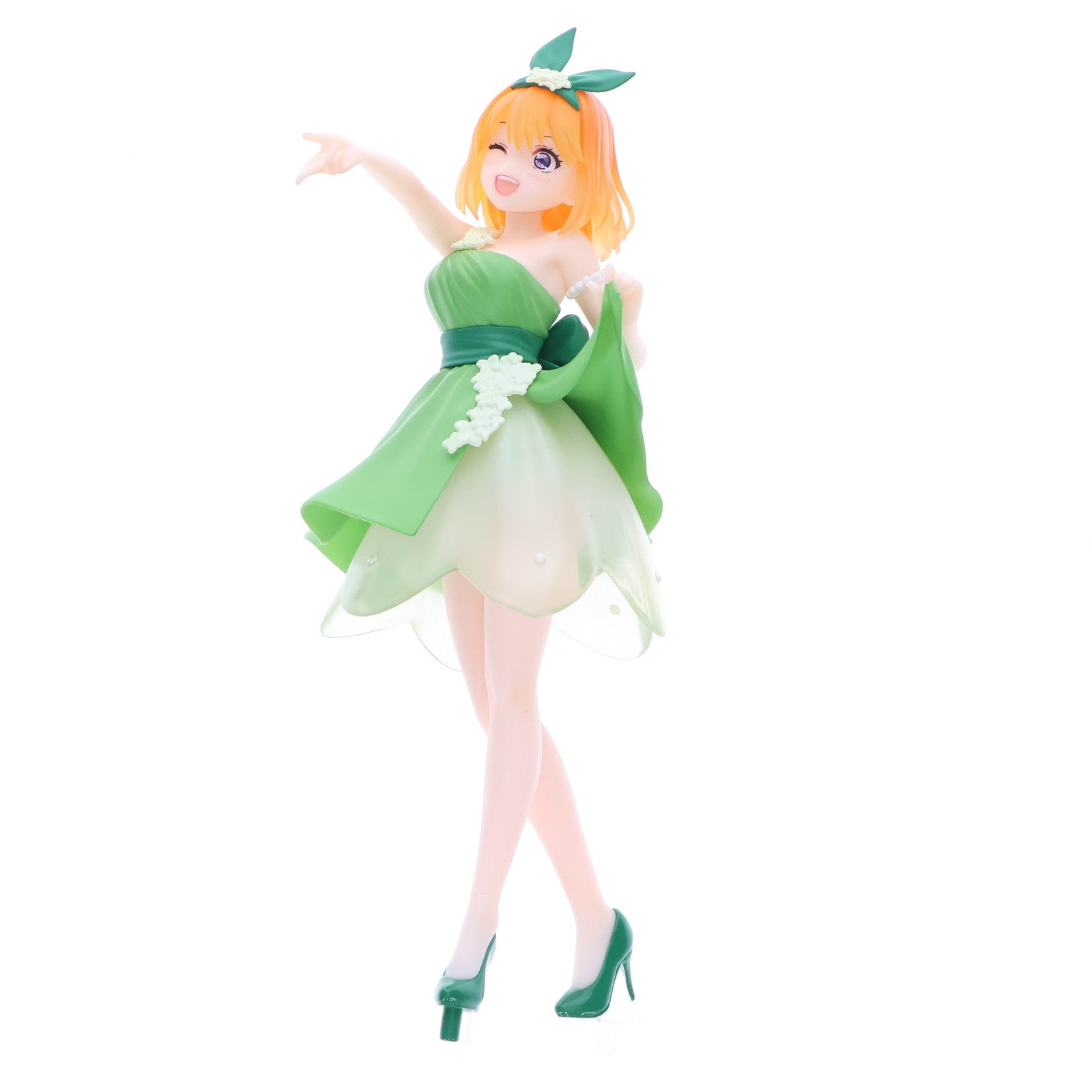 【中古即納】[FIG] 中野四葉(なかのよつば) 五等分の花嫁∽ Trio-Try-iT Figure-中野四葉・パステルドレス- フィギュア プライズ(AMU-PRZ18159) フリュー(20250822)