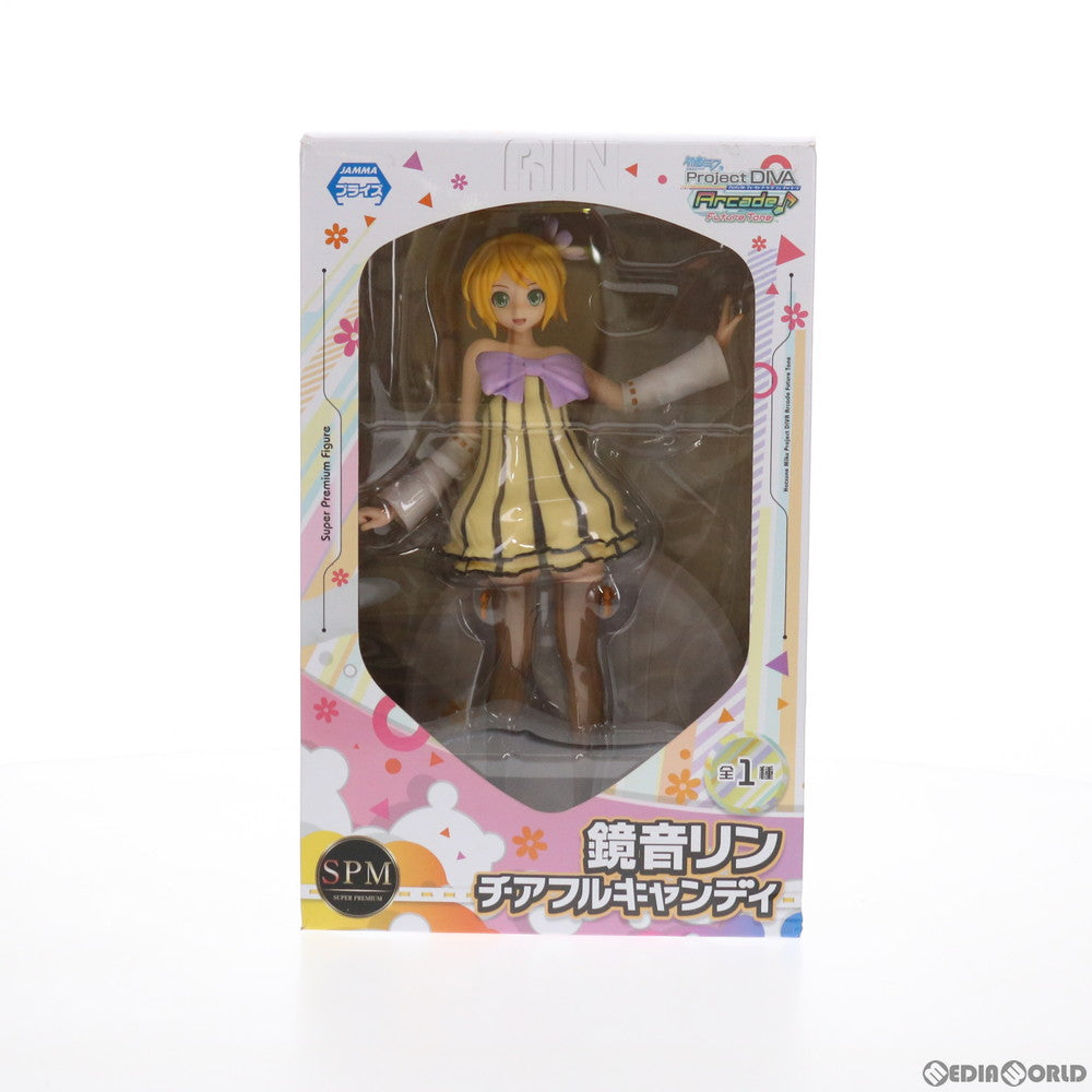 【中古即納】[FIG] 鏡音リン チアフルキャンディ 初音ミク Project DIVA Arcade Future Tone スーパープレミアムフィギュア プライズ(1011810) セガ(20160229)
