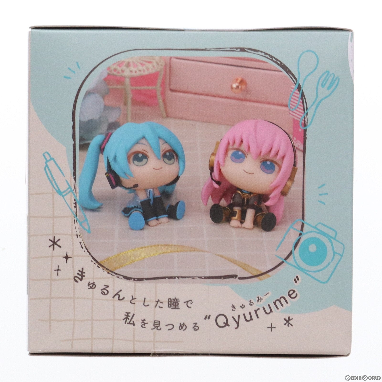 【中古即納】[FIG] 初音ミク 初音ミクシリーズ きゅるみー ミニフィギュア『初音ミク&巡音ルカ』(EX) プライズ(1106976) セガ(20240210)