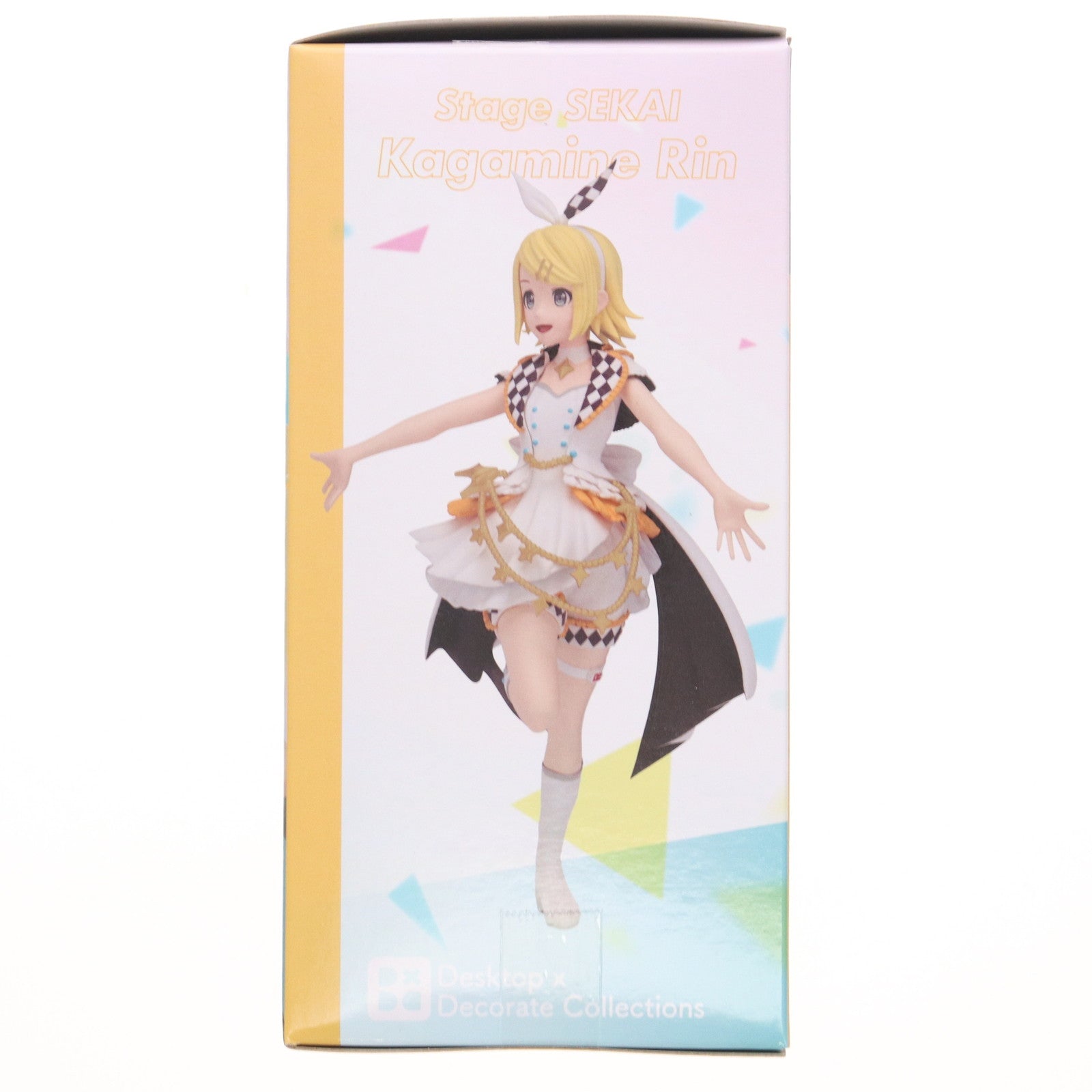 【中古即納】[FIG] 鏡音リン(かがみねりん) プロジェクトセカイ カラフルステージ! Feat.初音ミク Desktop×Decorate Collections『ステージのセカイの鏡音リン』 フィギュア プライズ(1119369) セガ(20250725)