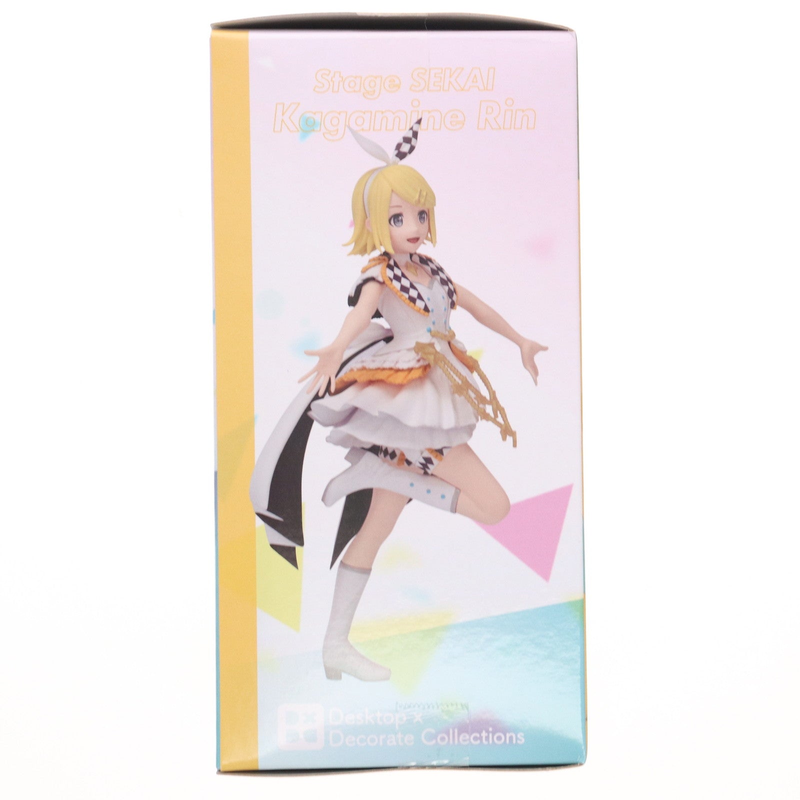 【中古即納】[FIG] 鏡音リン(かがみねりん) プロジェクトセカイ カラフルステージ! Feat.初音ミク Desktop×Decorate Collections『ステージのセカイの鏡音リン』 フィギュア プライズ(1119369) セガ(20250725)