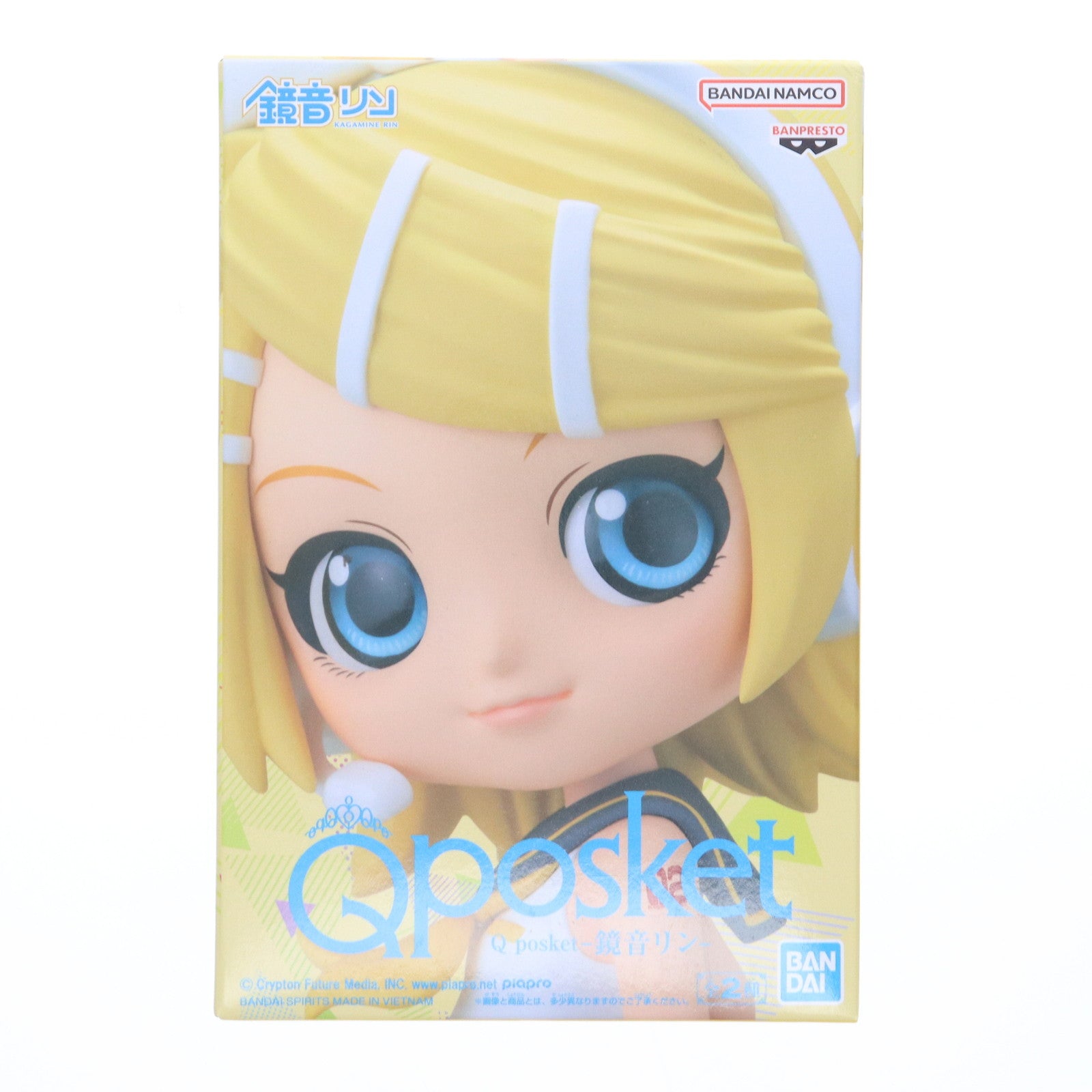 【中古即納】[FIG] 鏡音リン(かがみねりん) A(衣装濃) Q posket-鏡音リン- キャラクター・ボーカル・シリーズ02 鏡音リン・レン フィギュア プライズ(2606519) バンプレスト(20230220)