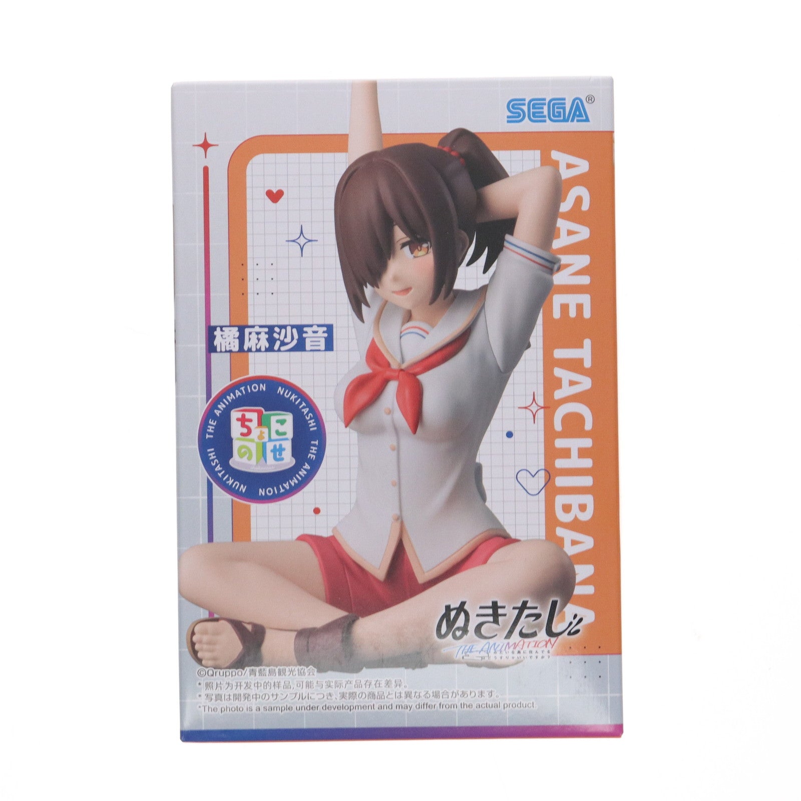 【中古即納】[FIG] 橘麻沙音(たちばなあさね) ぬきたし THE ANIMATION ちょこのせプレミアムフィギュア『橘麻沙音』 プライズ(1120357) セガ(20250822)