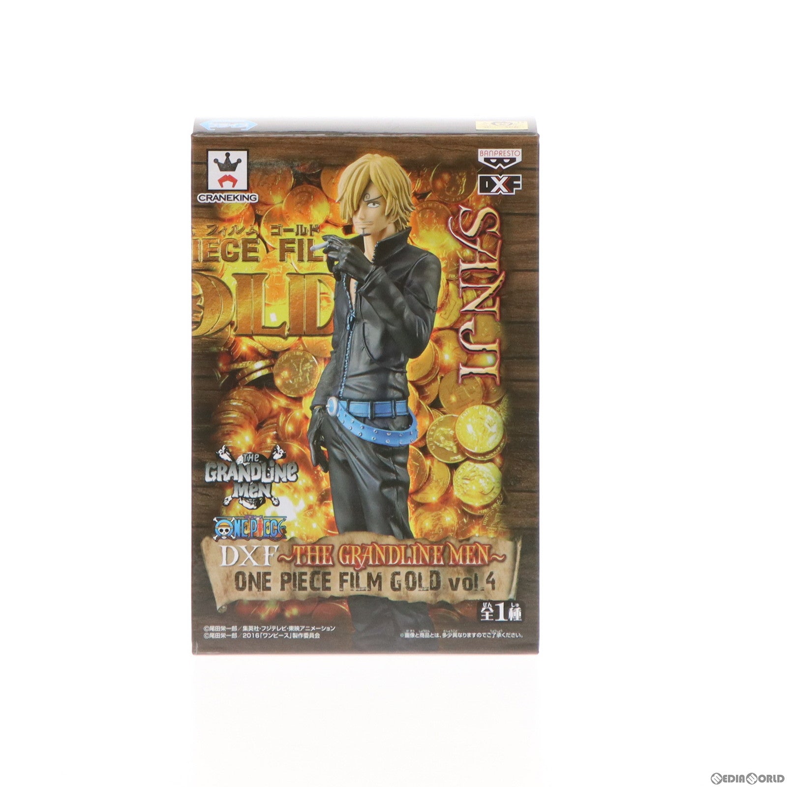 【中古即納】[FIG] サンジ ワンピース DXF～THE GRANDLINE MEN～ ONE PIECE FILM GOLD vol.4 フィギュア プライズ(36585) バンプレスト(20160804)