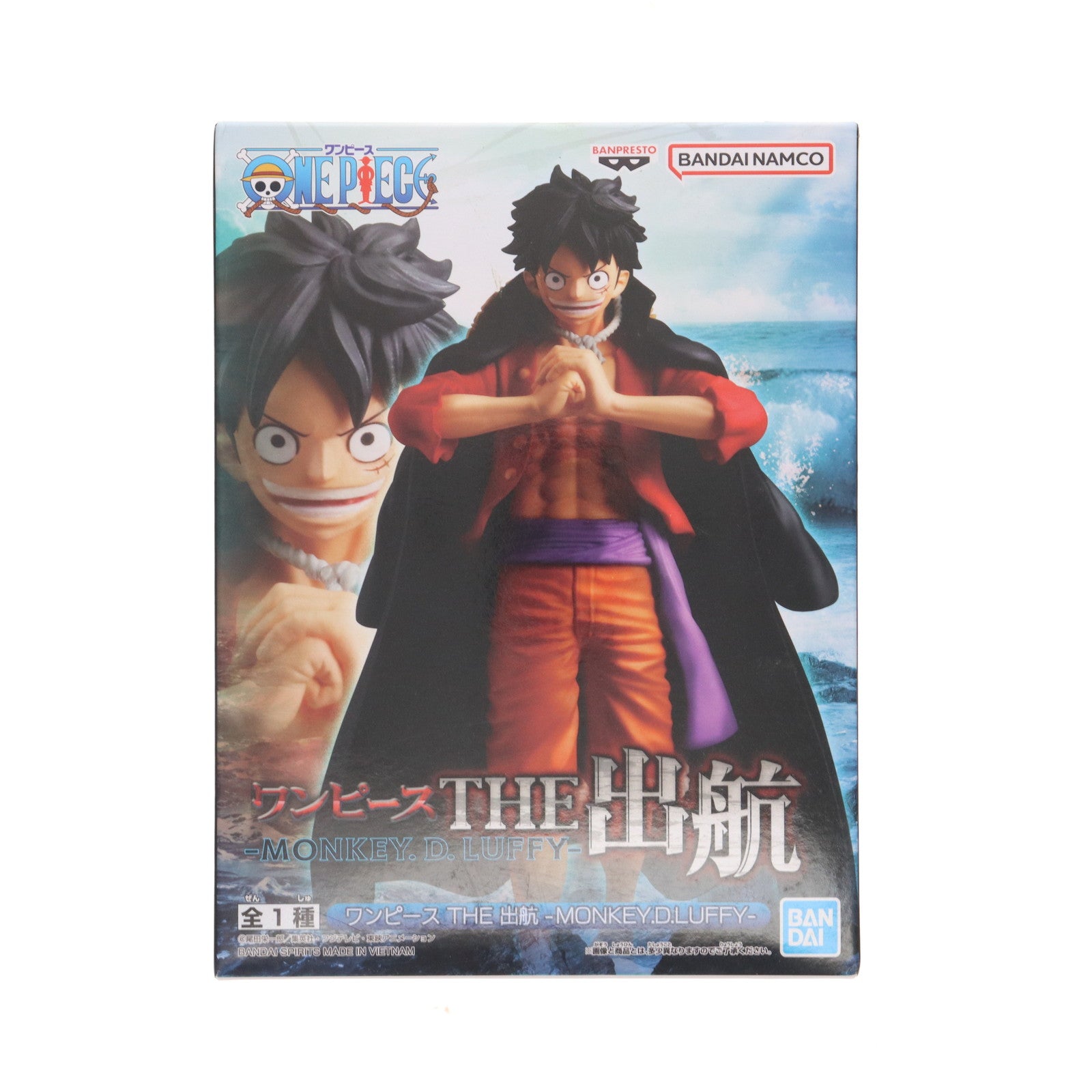 【中古即納】[FIG] モンキー・D・ルフィ ワンピース THE出航-MONKEY.D.LUFFY- ONE PIECE フィギュア プライズ(2615908) バンプレスト(20230430)