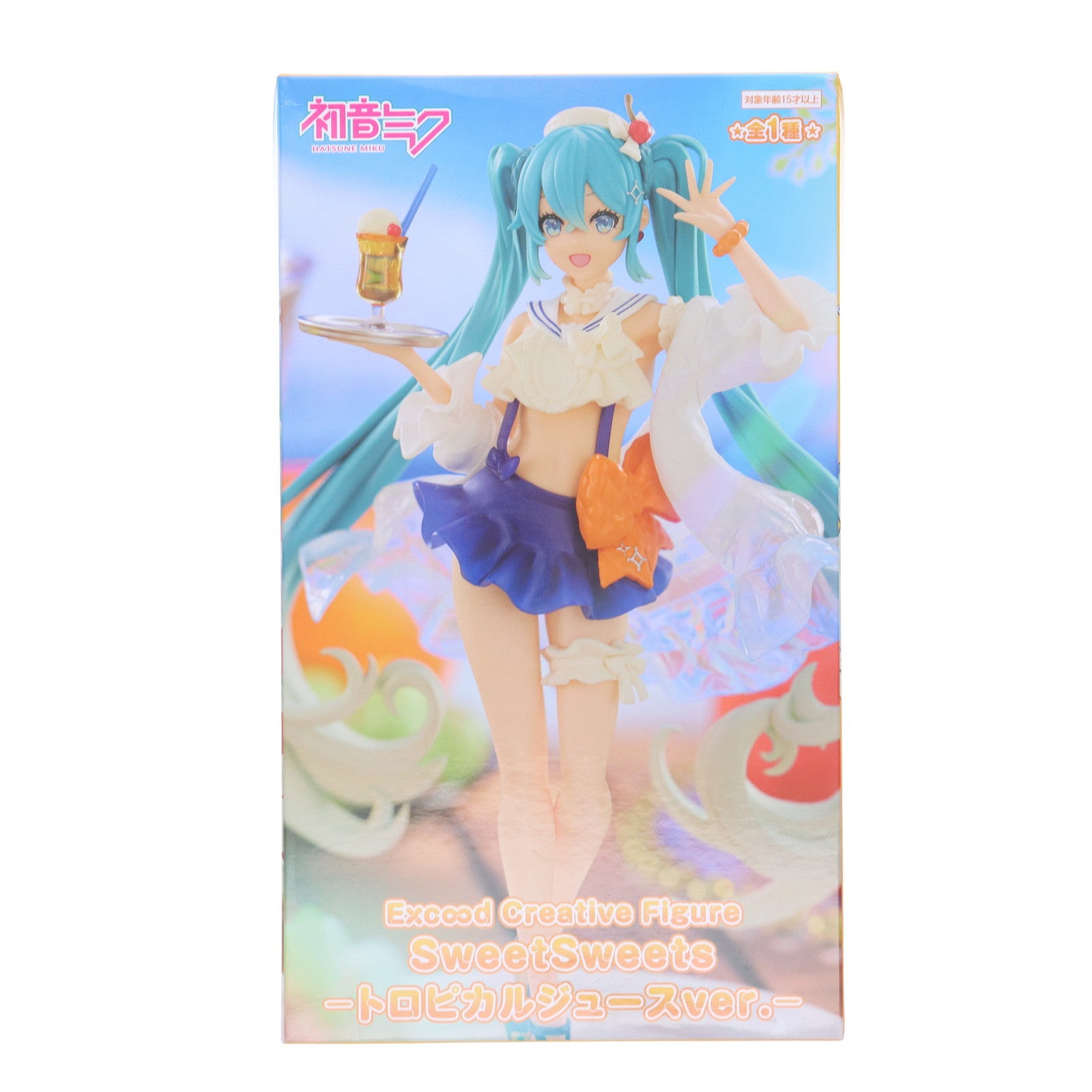 【中古即納】[FIG] 初音ミク キャラクター・ボーカル・シリーズ01 初音ミク Exc∞d Creative Figure SweetSweets-トロピカルジュースver.- フィギュア プライズ(AMU-PRZ17273) フリュー(20240720)