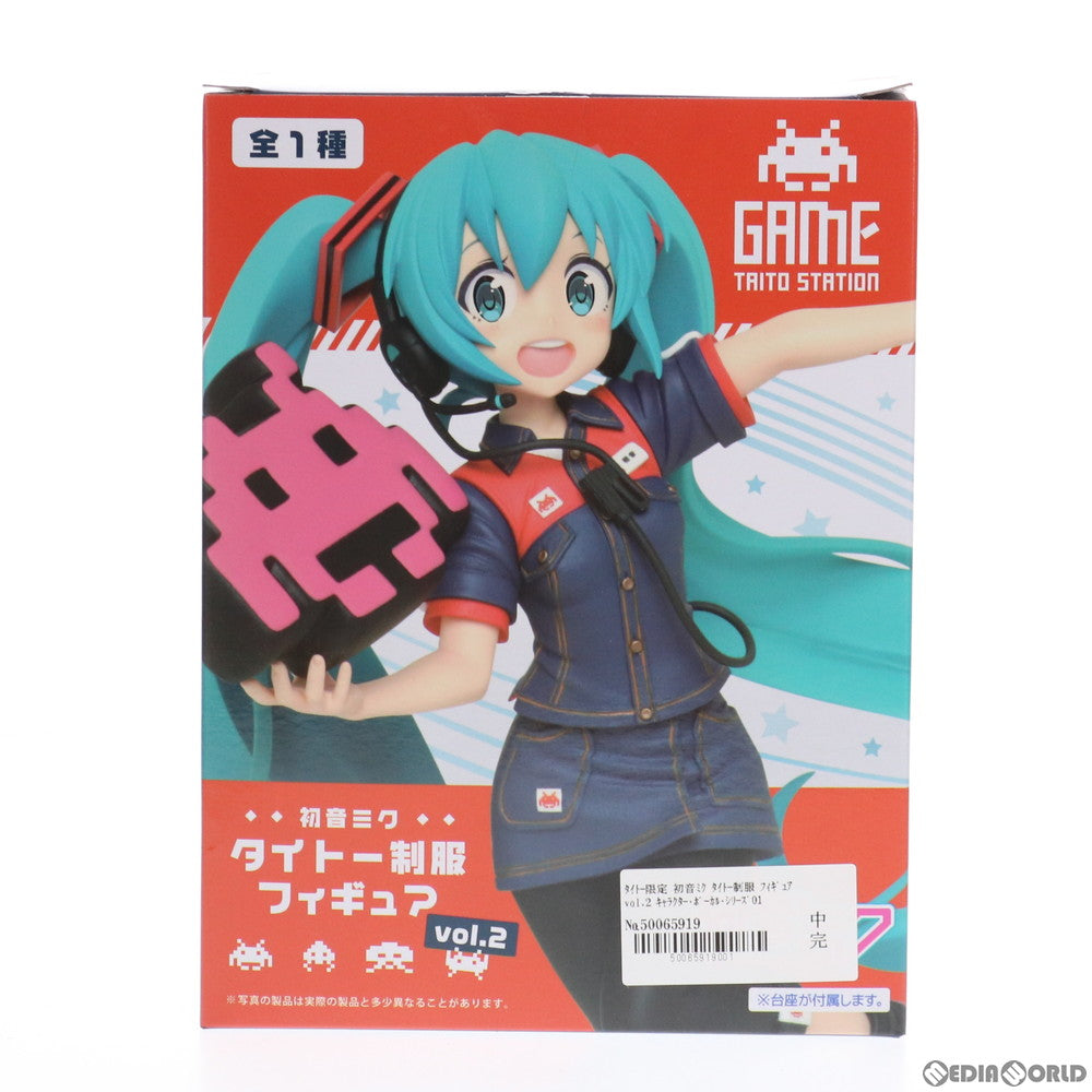【中古即納】[FIG] タイトー限定 初音ミク タイトー制服 フィギュアvol.2 キャラクター・ボーカル・シリーズ01 初音ミク×スペースインベーダー プライズ タイトー(20190405)