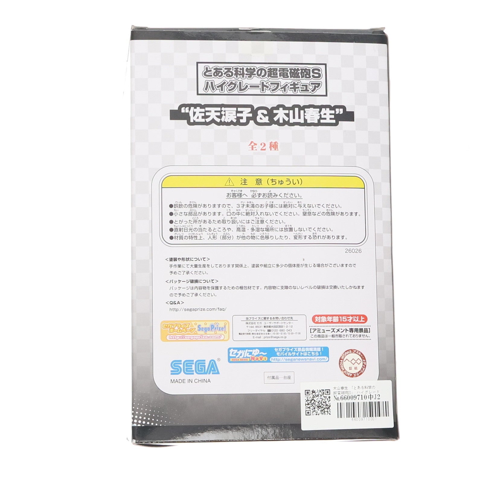 【中古即納】[FIG] 木山春生(きやまはるみ) とある科学の超電磁砲S ハイグレードフィギュア 『佐天涙子&木山春生』 プライズ セガ(20130930)