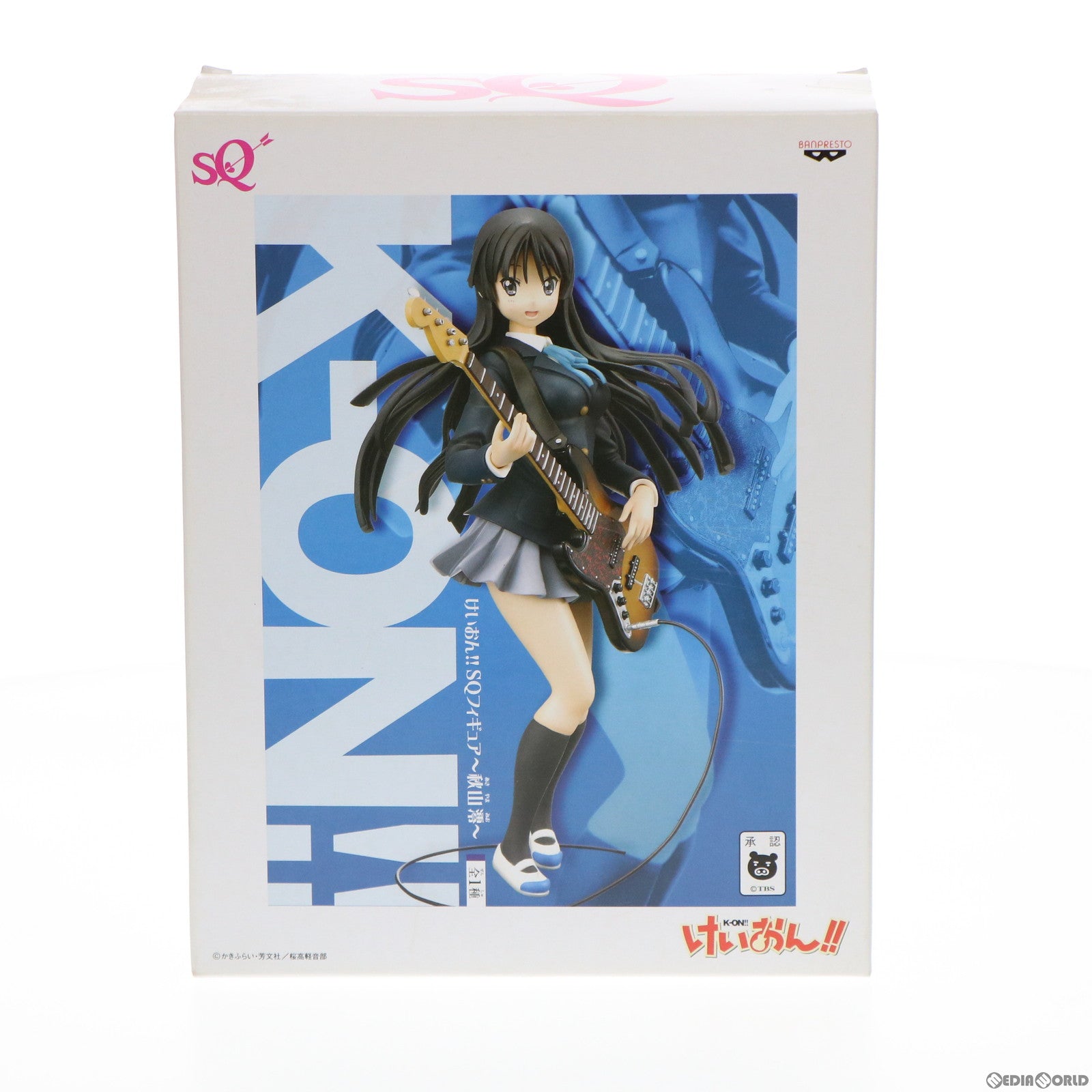 【中古即納】[FIG] 秋山澪(あきやまみお) SQフィギュア けいおん!! プライズ バンプレスト(20111130)