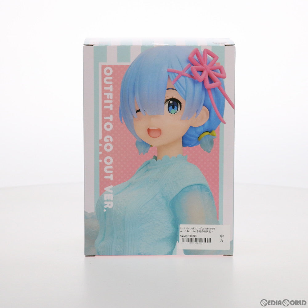 【中古即納】[FIG] レム Re:ゼロから始める異世界生活 プレシャスフィギュア レム～おでかけコーデver.～ プライズ(451338800) タイトー(20211110)