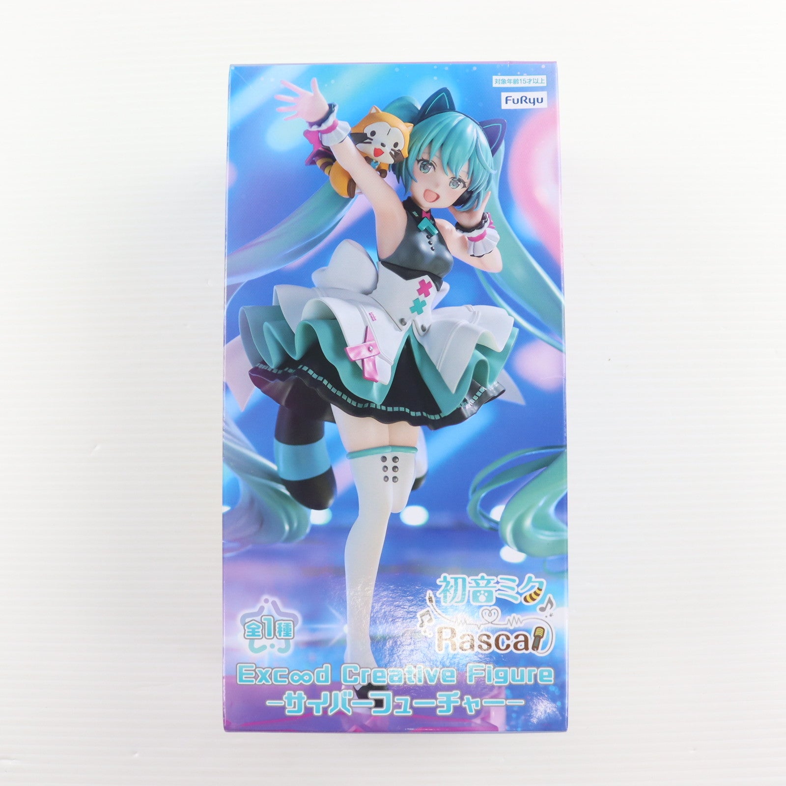 【中古即納】[FIG] 初音ミク&ラスカル 初音ミク×ラスカル Exc∞d Creative Figure-サイバーフューチャー- フィギュア プライズ(AMU-PRZ15228) フリュー(20230831)