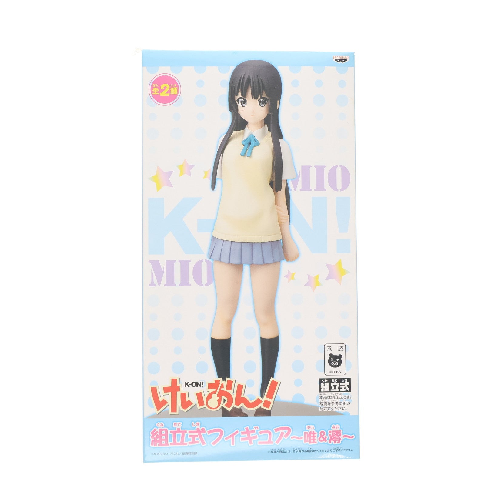 【中古即納】[FIG] 秋山澪(あきやまみお) けいおん! 組立式フィギュア～唯&澪～ プライズ(46522) バンプレスト(20100524)