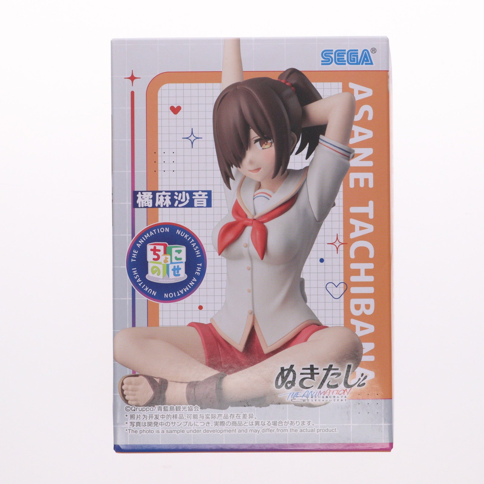 【中古即納】[FIG] 橘麻沙音(たちばなあさね) ぬきたし THE ANIMATION ちょこのせプレミアムフィギュア『橘麻沙音』 プライズ(1120357) セガ(20250822)