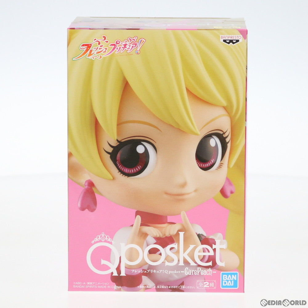 【中古即納】[FIG] キュアピーチ A(ピンク) Q posket -CurePeach- フレッシュプリキュア! フィギュア プライズ(39790) バンプレスト(20191020)