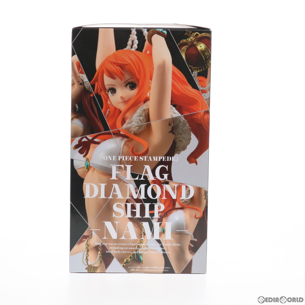 【中古即納】[FIG] ナミ 劇場版 ONE PIECE STAMPEDE(ワンピース スタンピード) FLAG DIAMOND SHIP-NAMI- フィギュア プライズ(39646) バンプレスト(20190910)