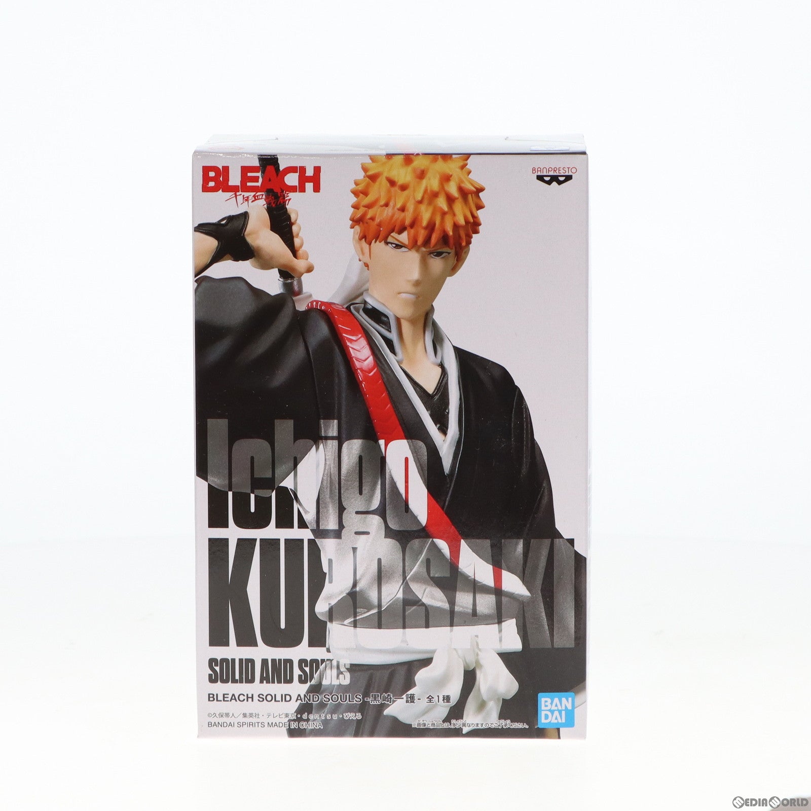 【中古即納】[FIG] 黒崎一護(くろさきいちご) BLEACH(ブリーチ) SOLID AND SOULS-黒崎一護- ブリーチ フィギュア プライズ(2601305) バンプレスト(20220930)