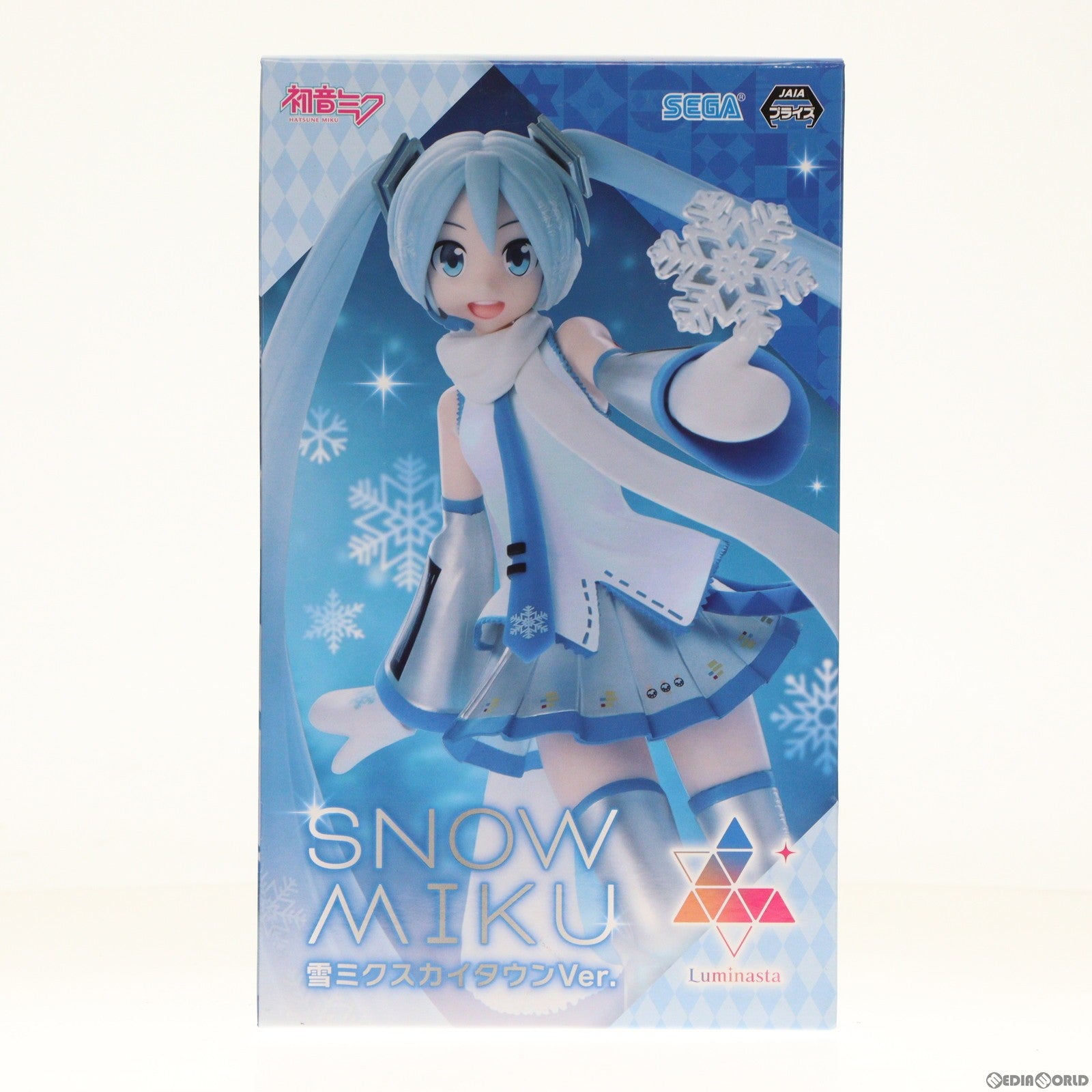 【中古即納】[FIG] 雪ミク キャラクター・ボーカル・シリーズ01 初音ミク Luminasta『SNOW MIKU』～雪ミクスカイタウンVer.～ フィギュア プライズ(1107799) セガ(20240131)