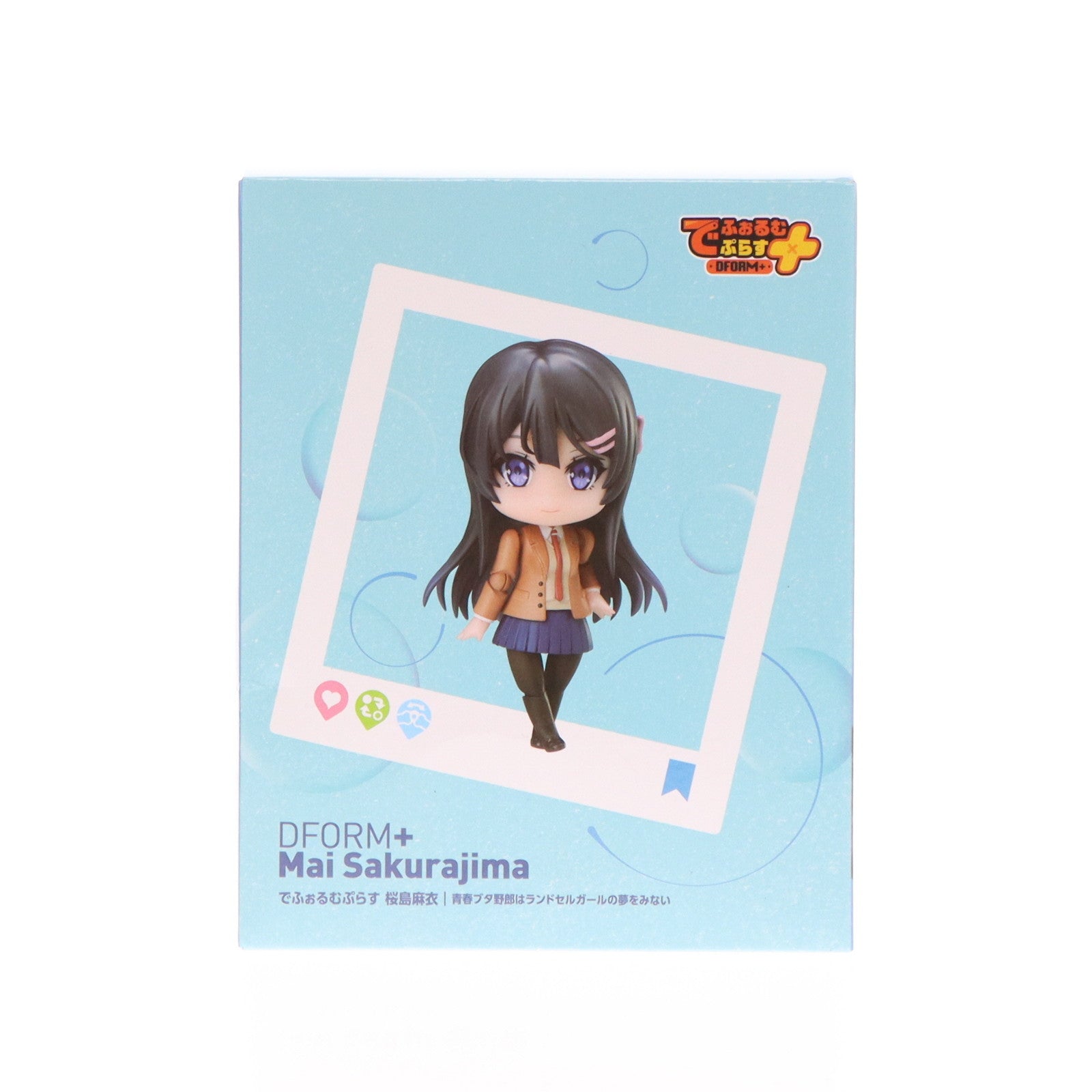 【中古即納】[FIG] でふぉるむぷらす 桜島麻衣(さくらじままい) 青春ブタ野郎シリーズ フルアクションデフォルメフィギュア プライズ エルココ(20240531)