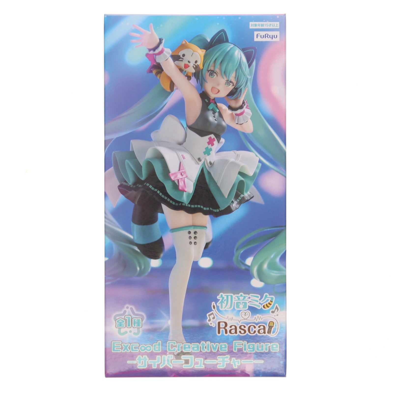 【中古即納】[FIG] 初音ミク&ラスカル 初音ミク×ラスカル Exc∞d Creative Figure-サイバーフューチャー- フィギュア プライズ(AMU-PRZ15228) フリュー(20230831)