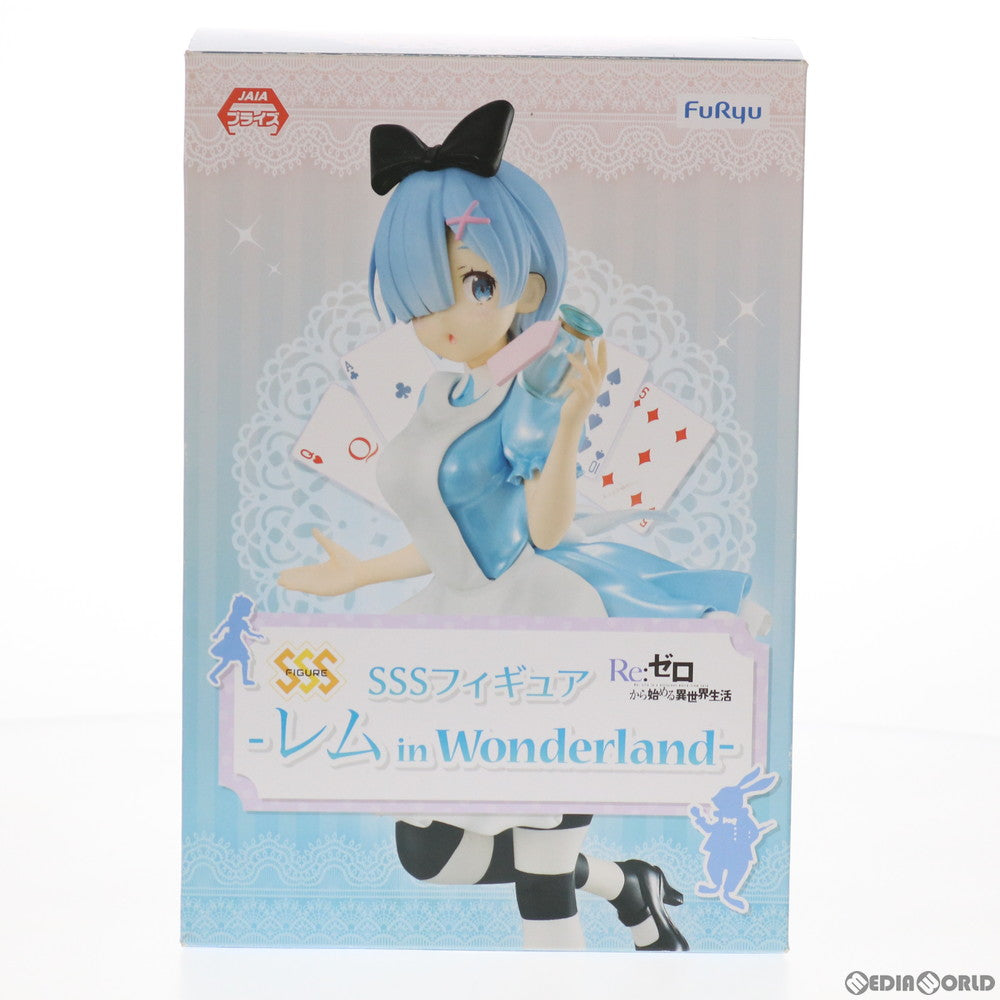 【中古即納】[FIG] レム SSSフィギュア-レム in Wonderland- Re:ゼロから始める異世界生活 プライズ(AMU-PRZ9589) フリュー(20181130)