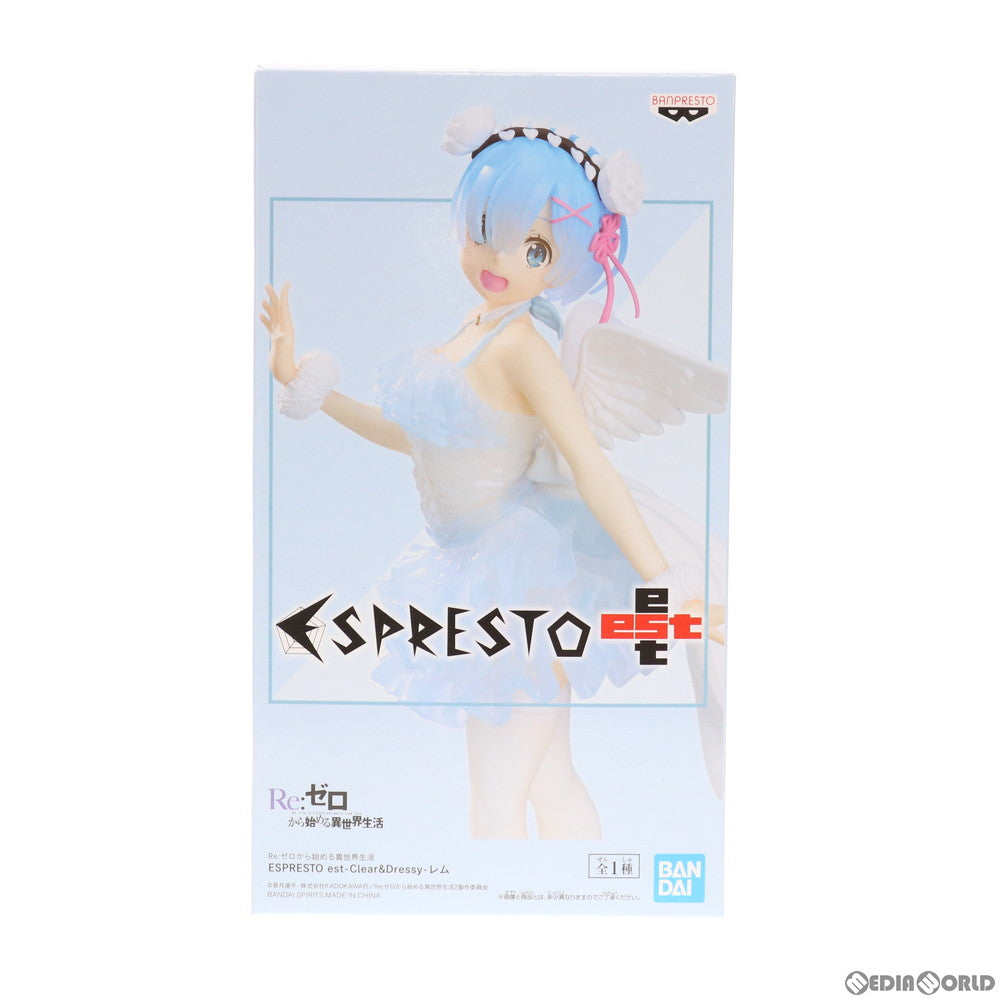 【中古即納】[FIG] レム Re:ゼロから始める異世界生活 ESPRESTO est-Clear&Dressy-レム プライズ(2515950) バンプレスト(20210420)
