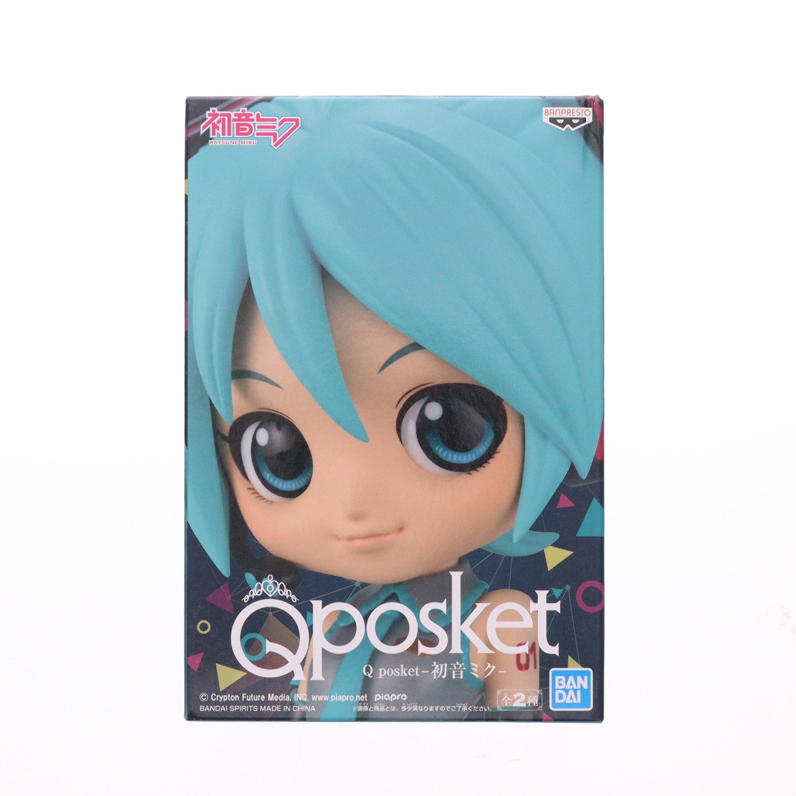 【中古即納】[FIG] 初音ミク A(ノーマルカラー) Q posket-初音ミク- キャラクター・ボーカル・シリーズ01 初音ミク フィギュア プライズ(2551338) バンプレスト(20211220)