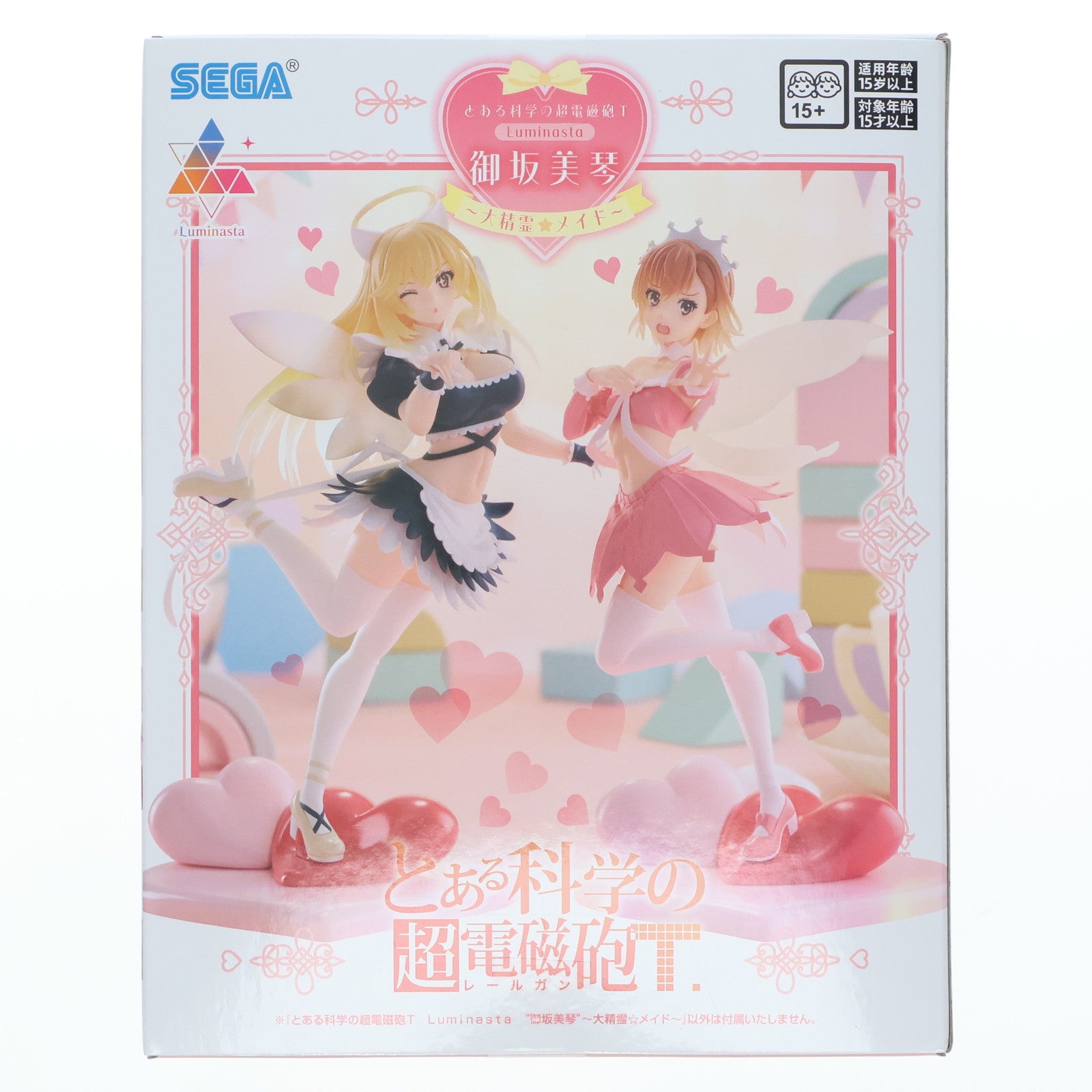 【中古即納】[FIG] 御坂美琴(みさかみこと) とある科学の超電磁砲T Luminasta『御坂美琴』～大精霊☆メイド～ フィギュア プライズ(1120945) セガ(20251030)