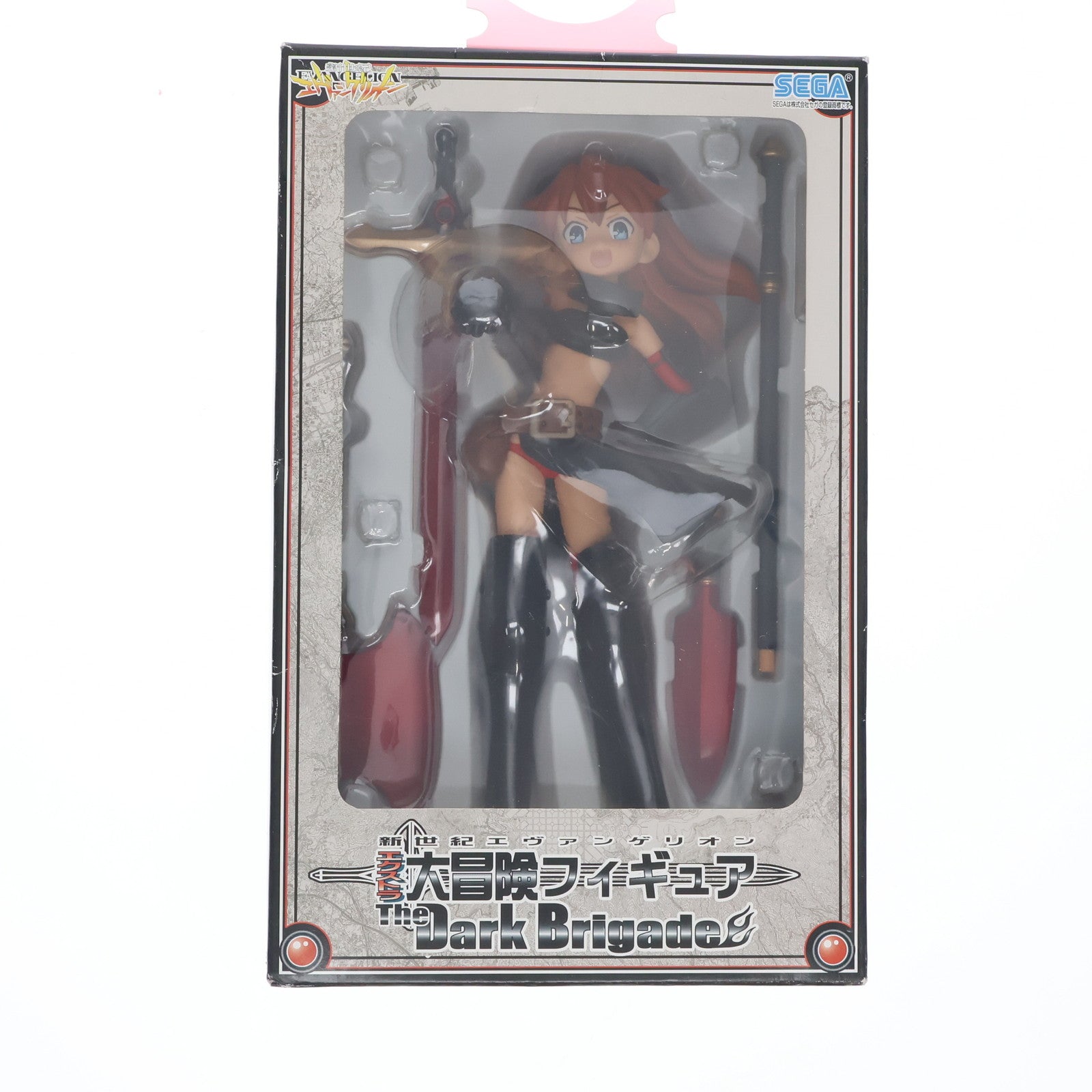 【中古即納】[FIG] 惣流・アスカ・ラングレー 勇者(黒)Ver. 新世紀エヴァンゲリオン エクストラ大冒険フィギュア The Dark Brigade プライズ(18145) セガ(20080630)