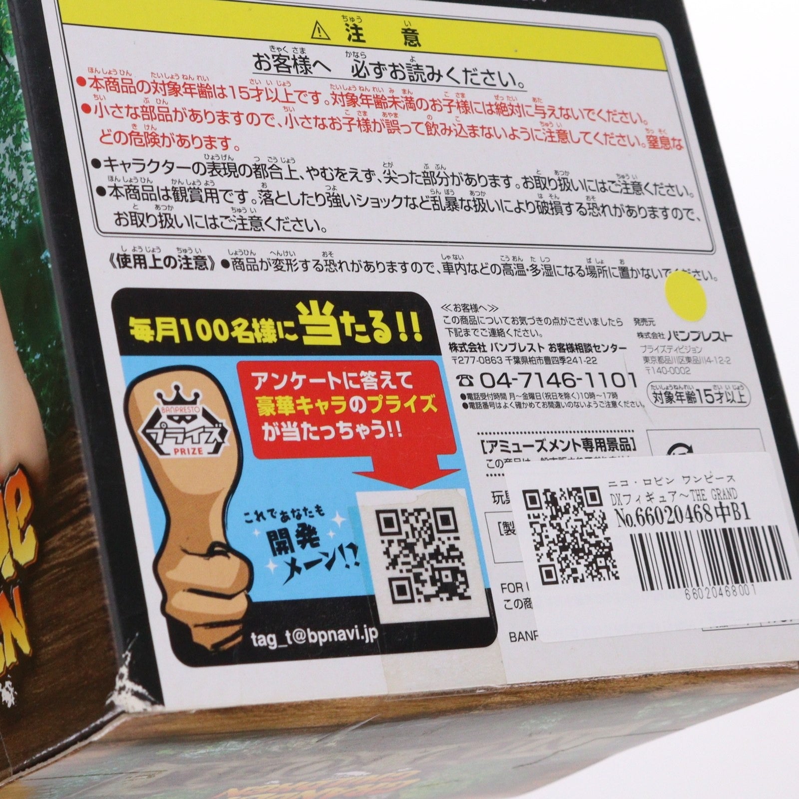 【中古即納】[FIG] ニコ・ロビン ワンピース DXフィギュア～THE GRANDLINE CHILDREN～vol.4 ONE PIECE プライズ(47871) バンプレスト(20120531)