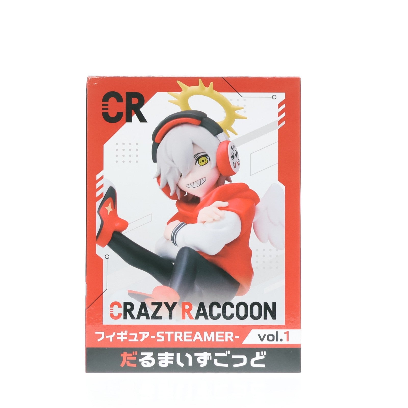 【中古即納】[FIG] GiGOグループ限定 だるまいずごっど Crazy Raccoon(クレイジーラクーン) フィギュア-STREAMER-Vol.1 ～GiGOグループのお店限定～ プライズ フクヤ(20251004)
