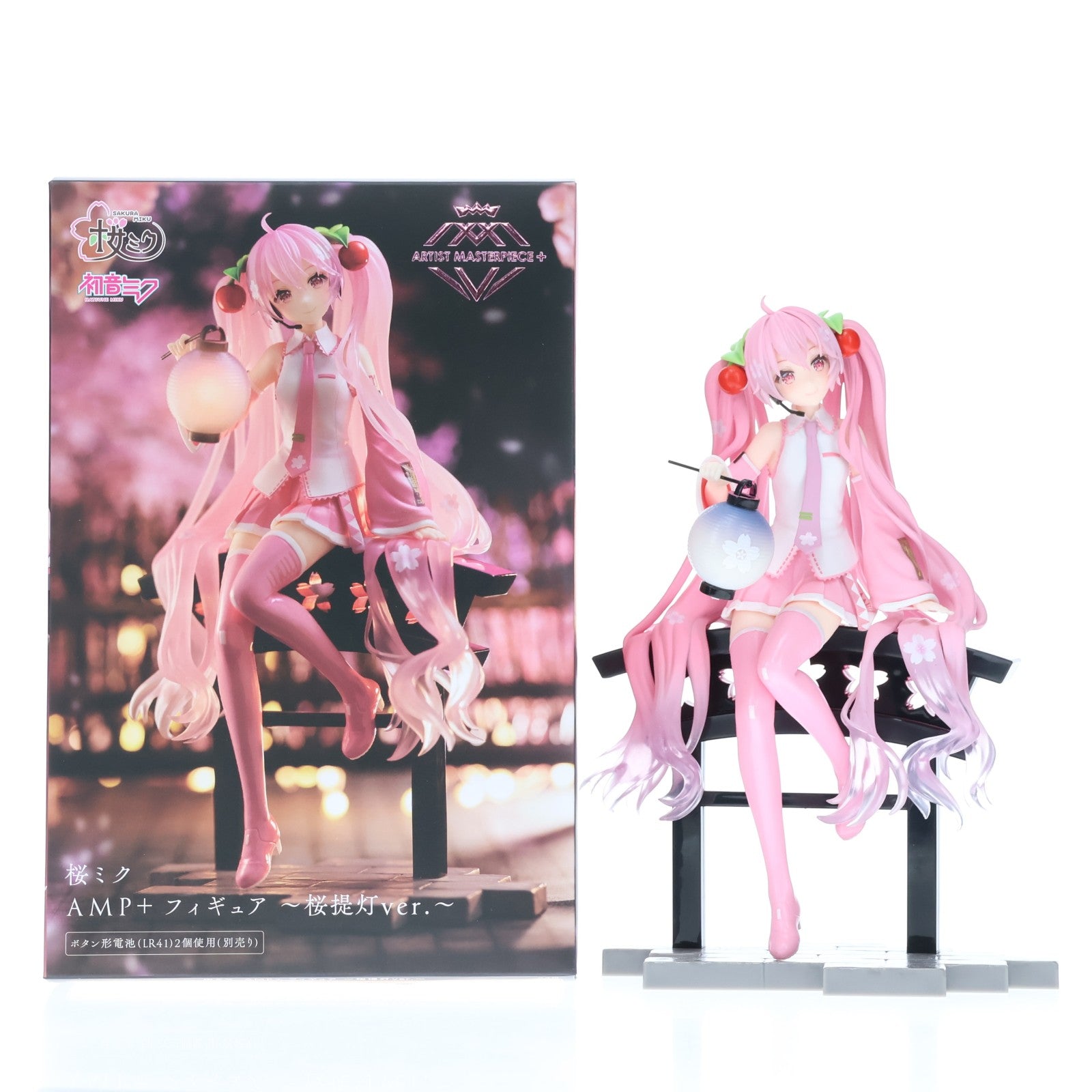 【中古即納】[FIG] 桜ミク キャラクター・ボーカル・シリーズ01 初音ミク AMP+ フィギュア～桜提灯ver.～ プライズ(451731500) タイトー(20230430)