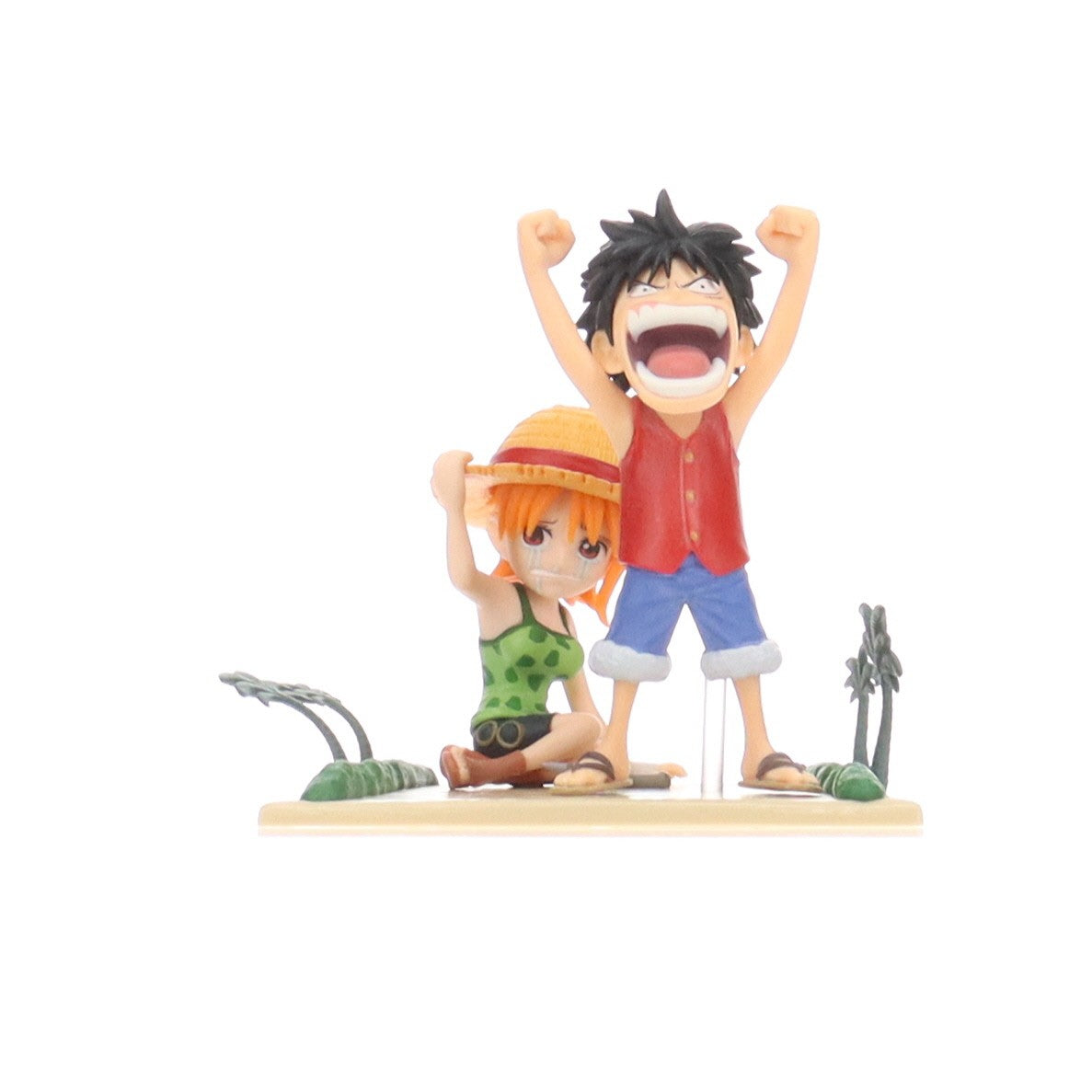 【中古即納】[FIG] モンキー・D・ルフィ&ナミ ワンピース ワールドコレクタブルフィギュア ログストーリーズ-モンキー・D・ルフィ&ナミ-「当たり前だ!!!!!」 ONE PIECE プライズ(2704760) バンプレスト(20240310)