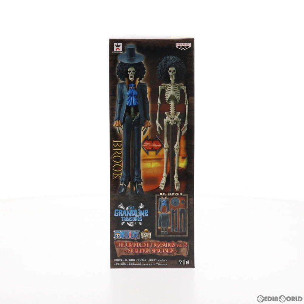 【中古即納】[FIG] ブルック ワンピース THE GRANDLINE TREASURES vol.2～SKELETON SPECIMEN～ ONE PIECE フィギュア プライズ(48930) バンプレスト(20140510)
