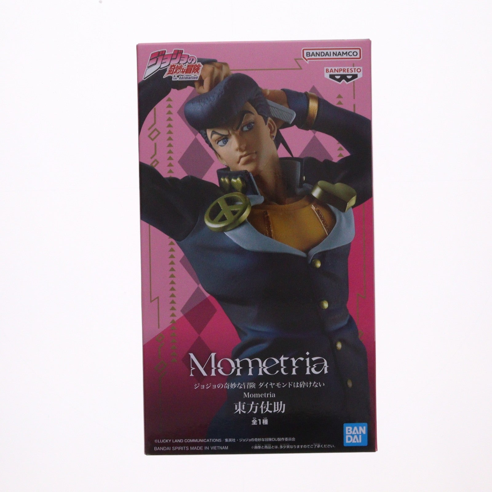 【中古即納】[FIG] 東方仗助(ひがしかたじょうすけ) ジョジョの奇妙な冒険 ダイヤモンドは砕けない Mometria 東方仗助 フィギュア プライズ(2778341) バンプレスト(20260127)